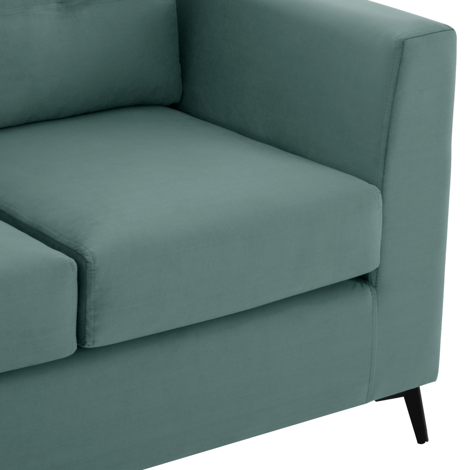 Ъглов диван обръщаем  цвят мента плат 200x140x88см
