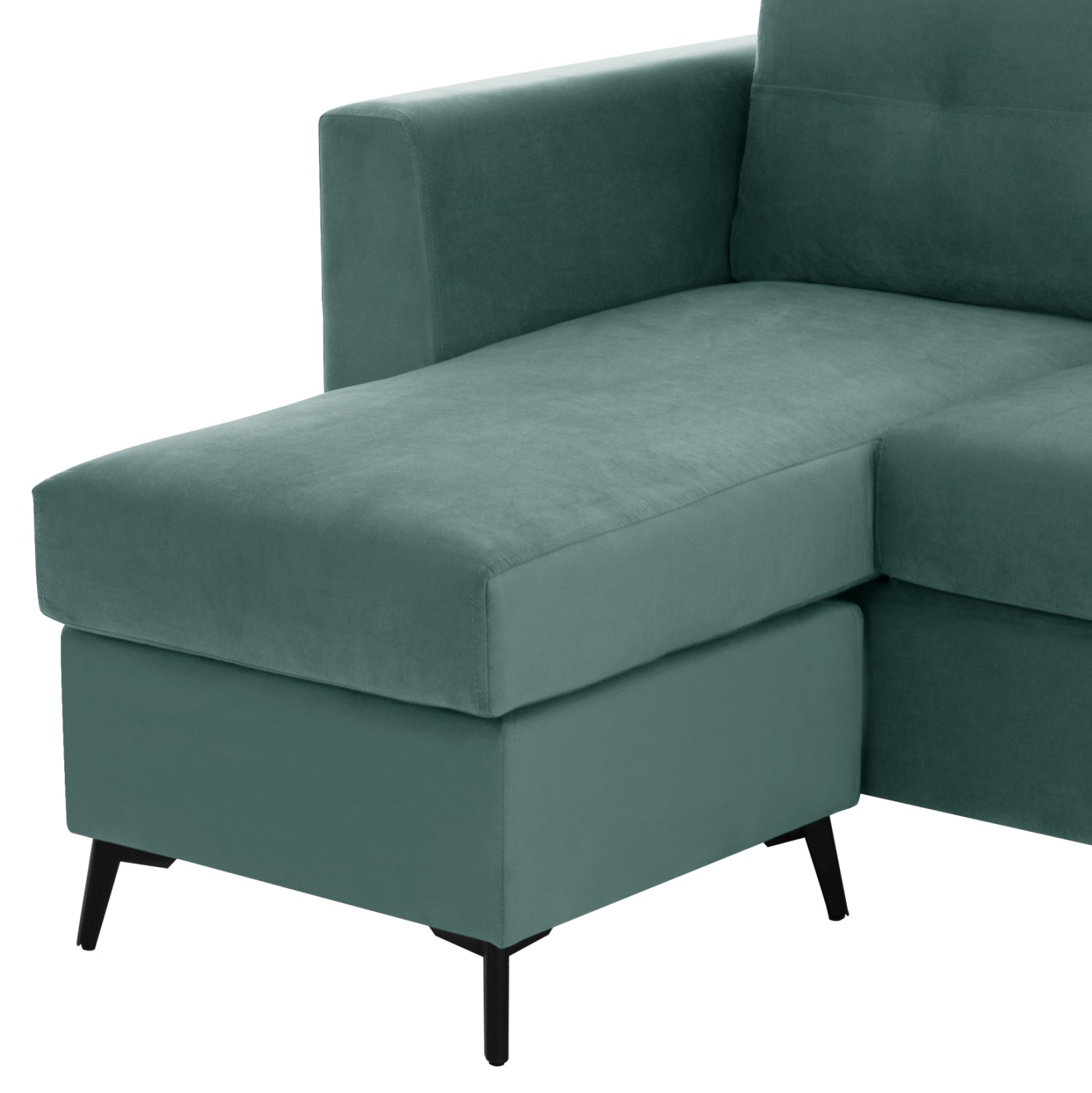 Ъглов диван обръщаем  цвят мента плат 200x140x88см