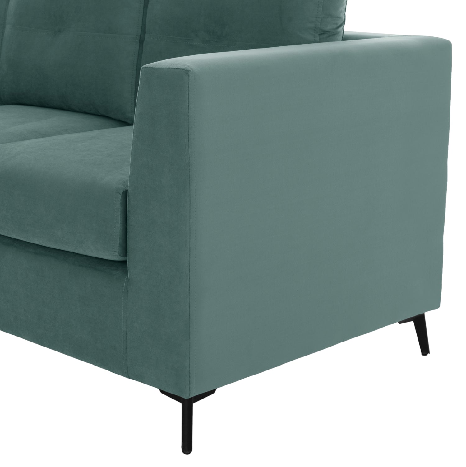 Ъглов диван обръщаем  цвят мента плат 200x140x88см