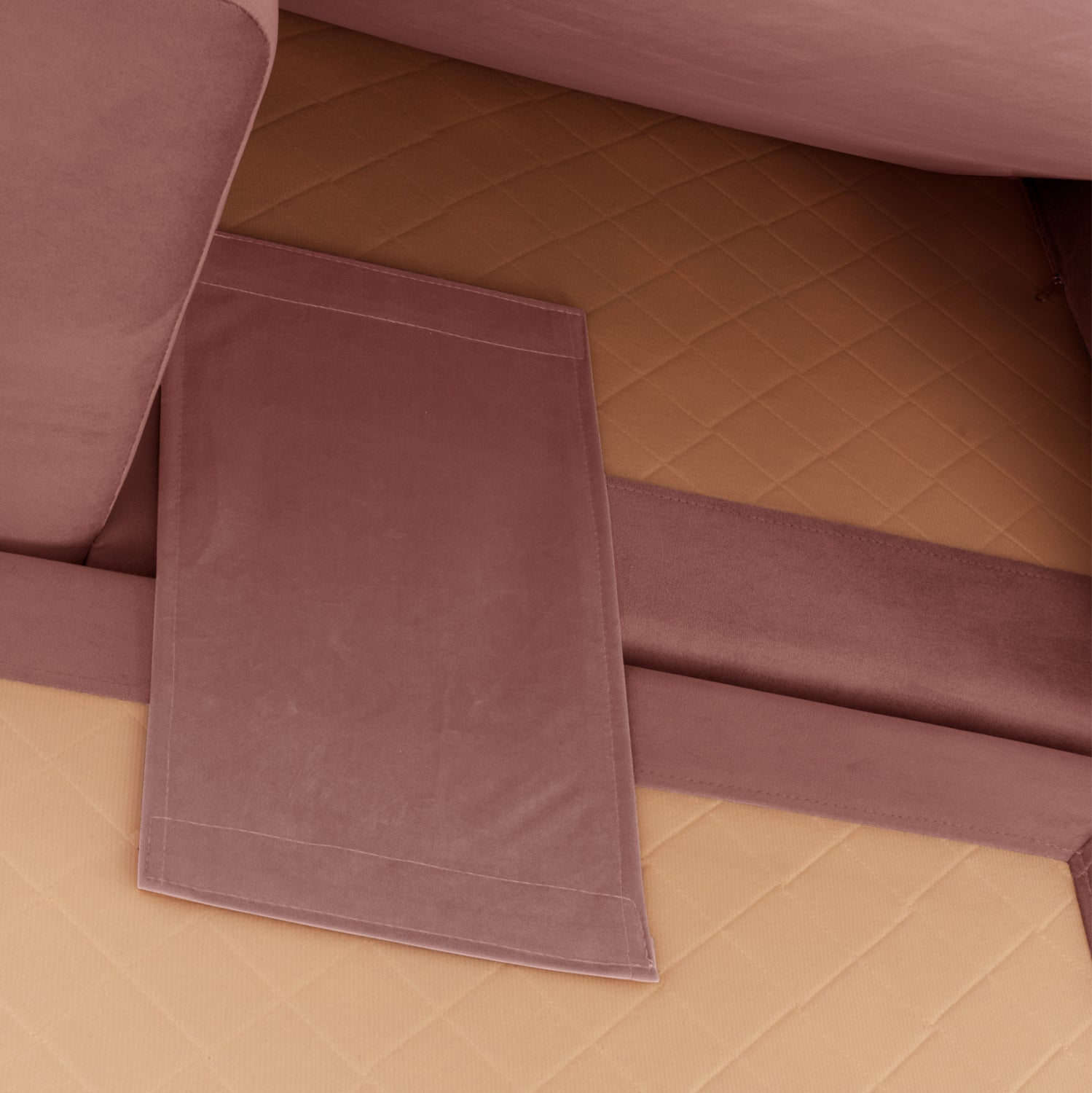 Ъглов диван портофинорозов цвят