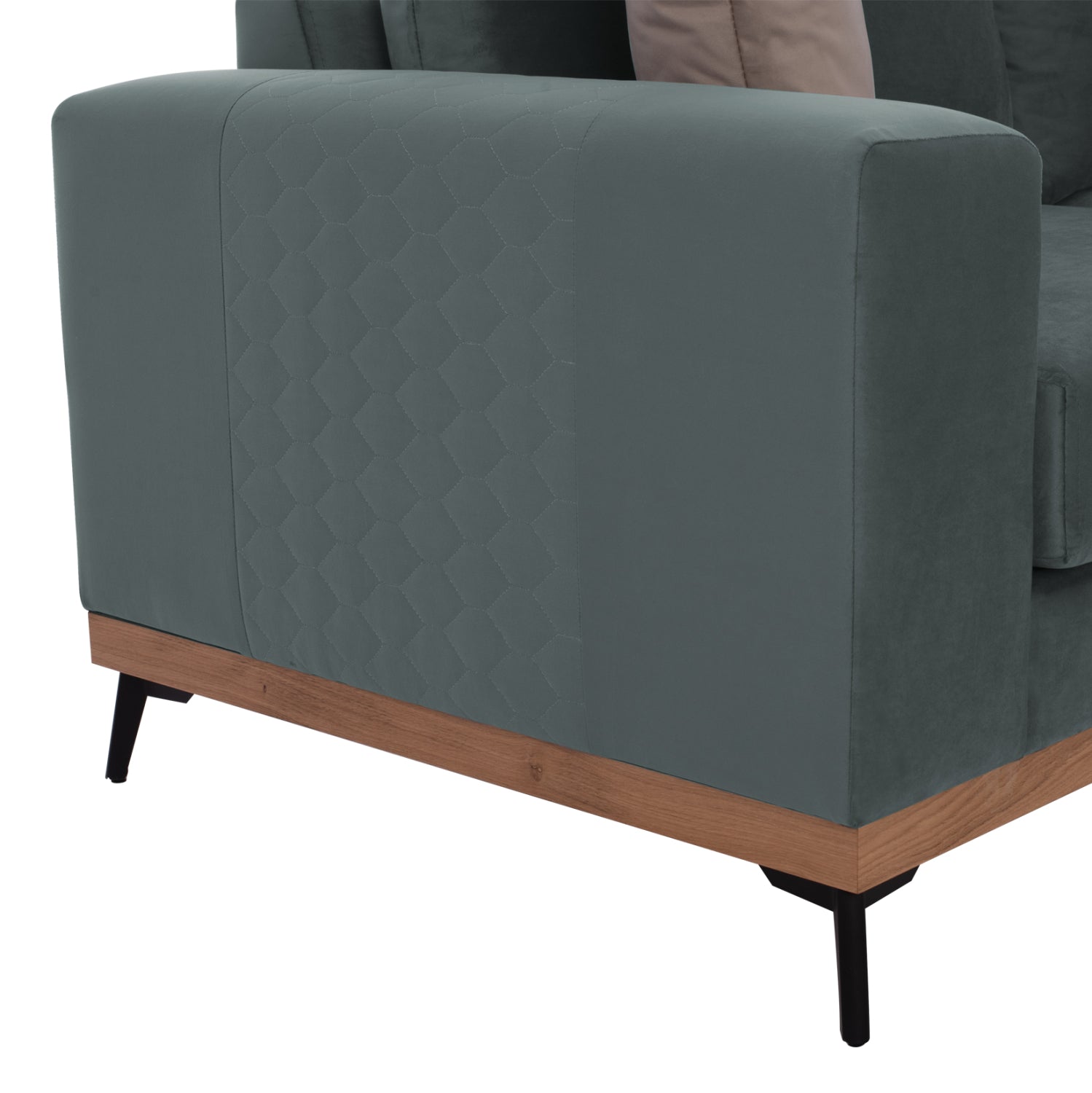 Ъглов диван месина - десен ъгълцвят мента