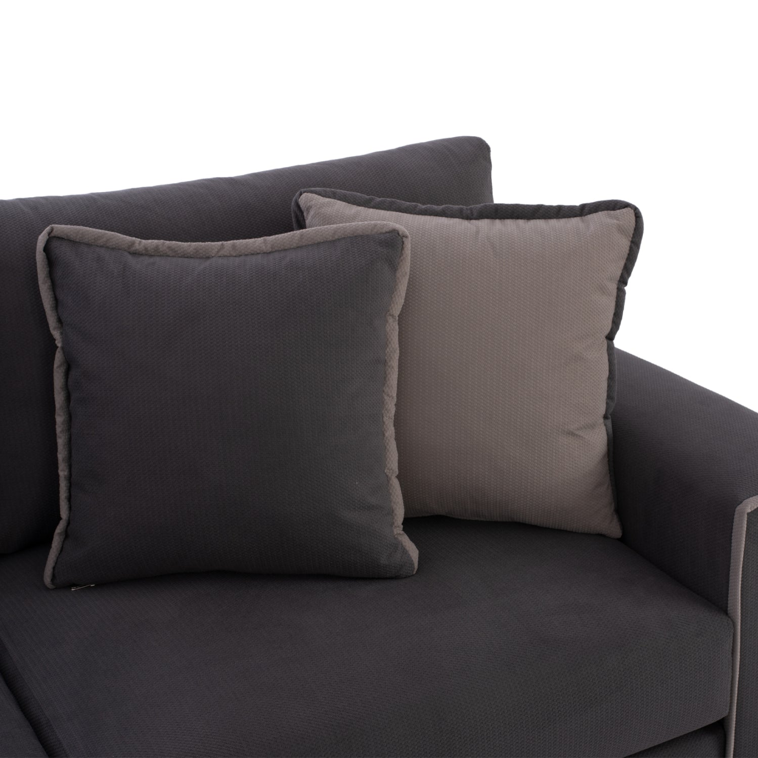 Ляв ъглов диван Home сив  плат 270x225x90см