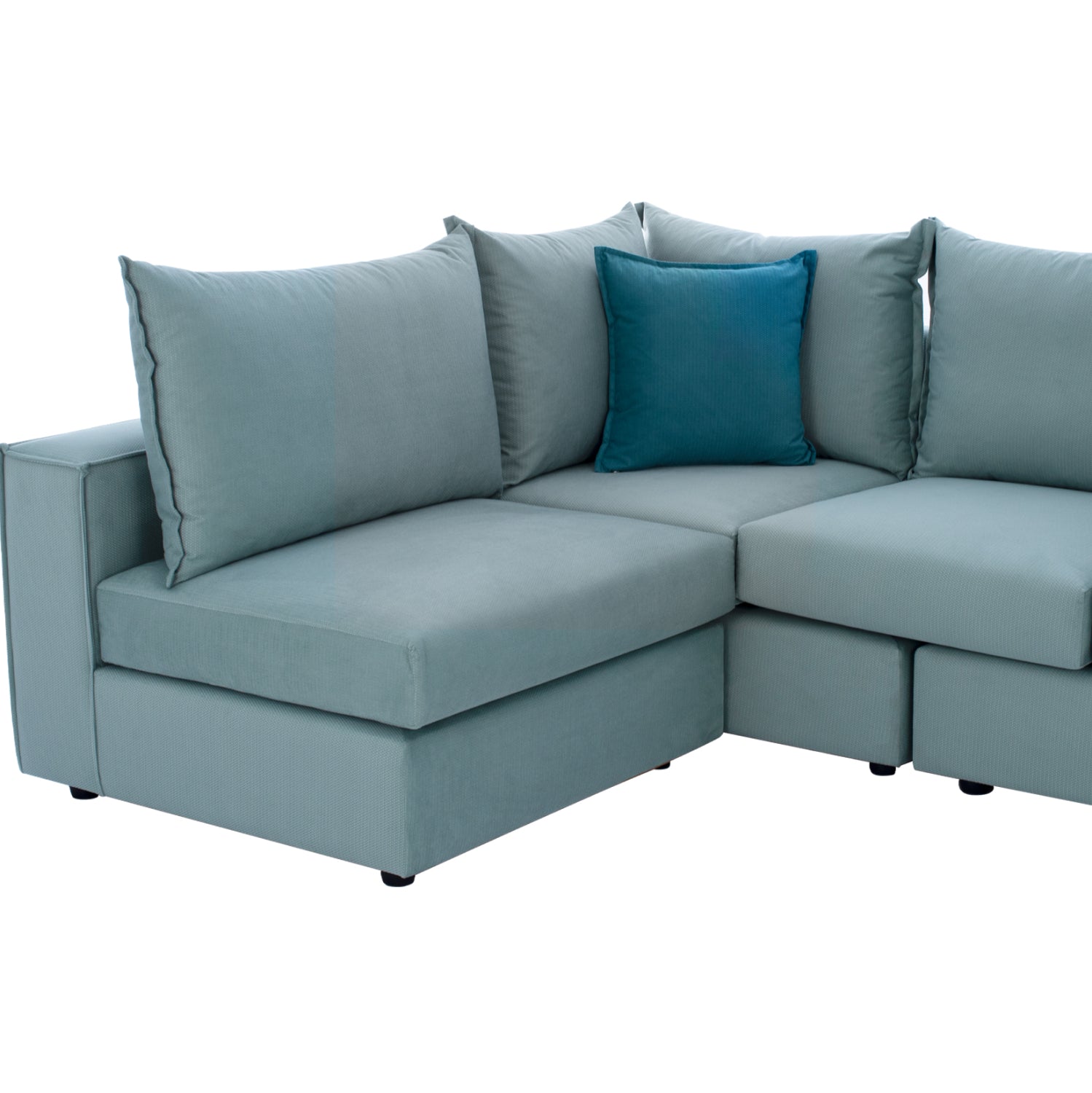 Ъглов диван монцацвят мента