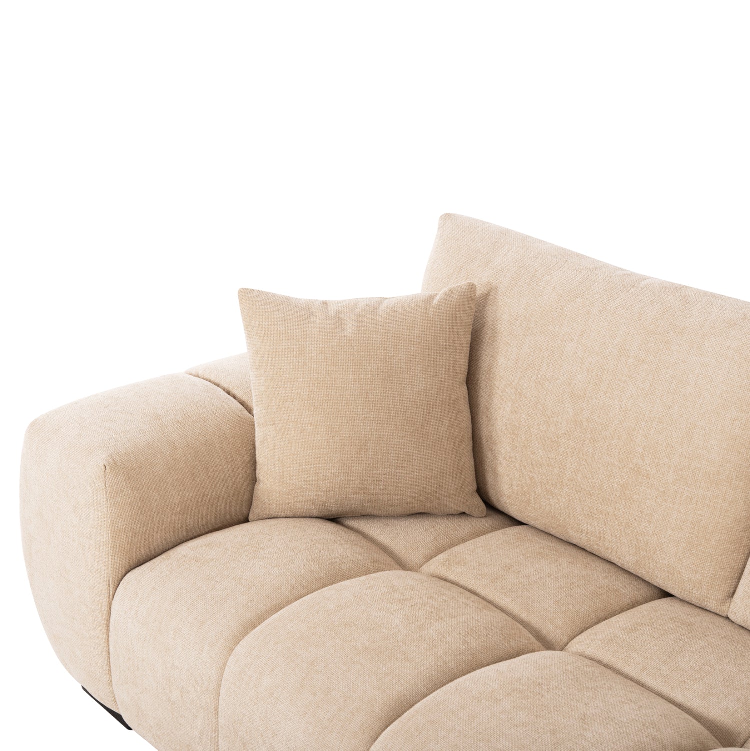 Ъглов диван коен десен ъгълцвят екрю