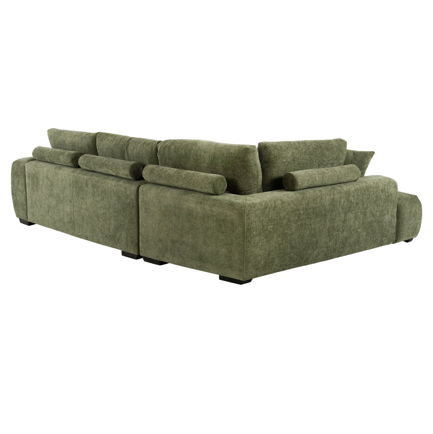 Ъглов диван (ляв) Coven зелен плат 298x102-208x85всм.