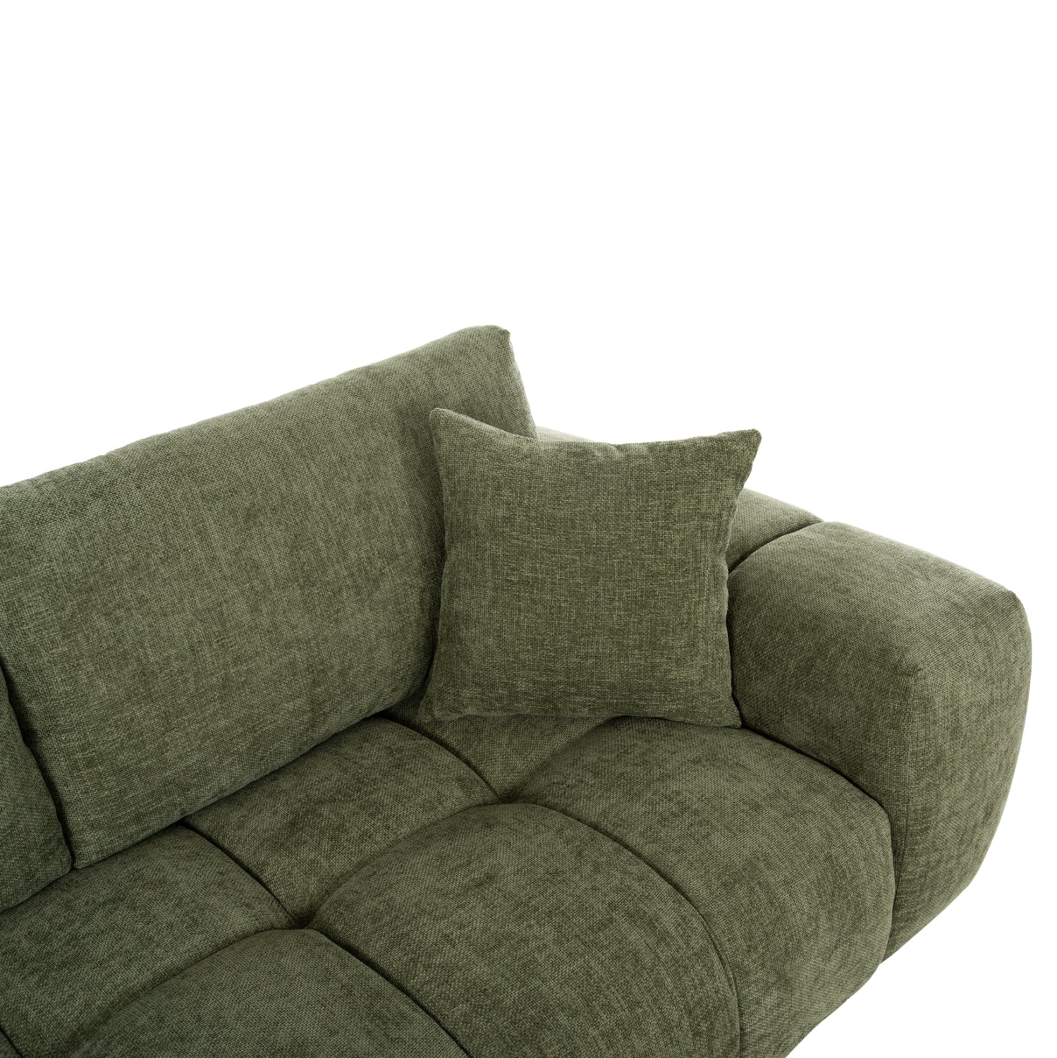 Ъглов диван (ляв) Coven зелен плат 298x102-208x85всм.