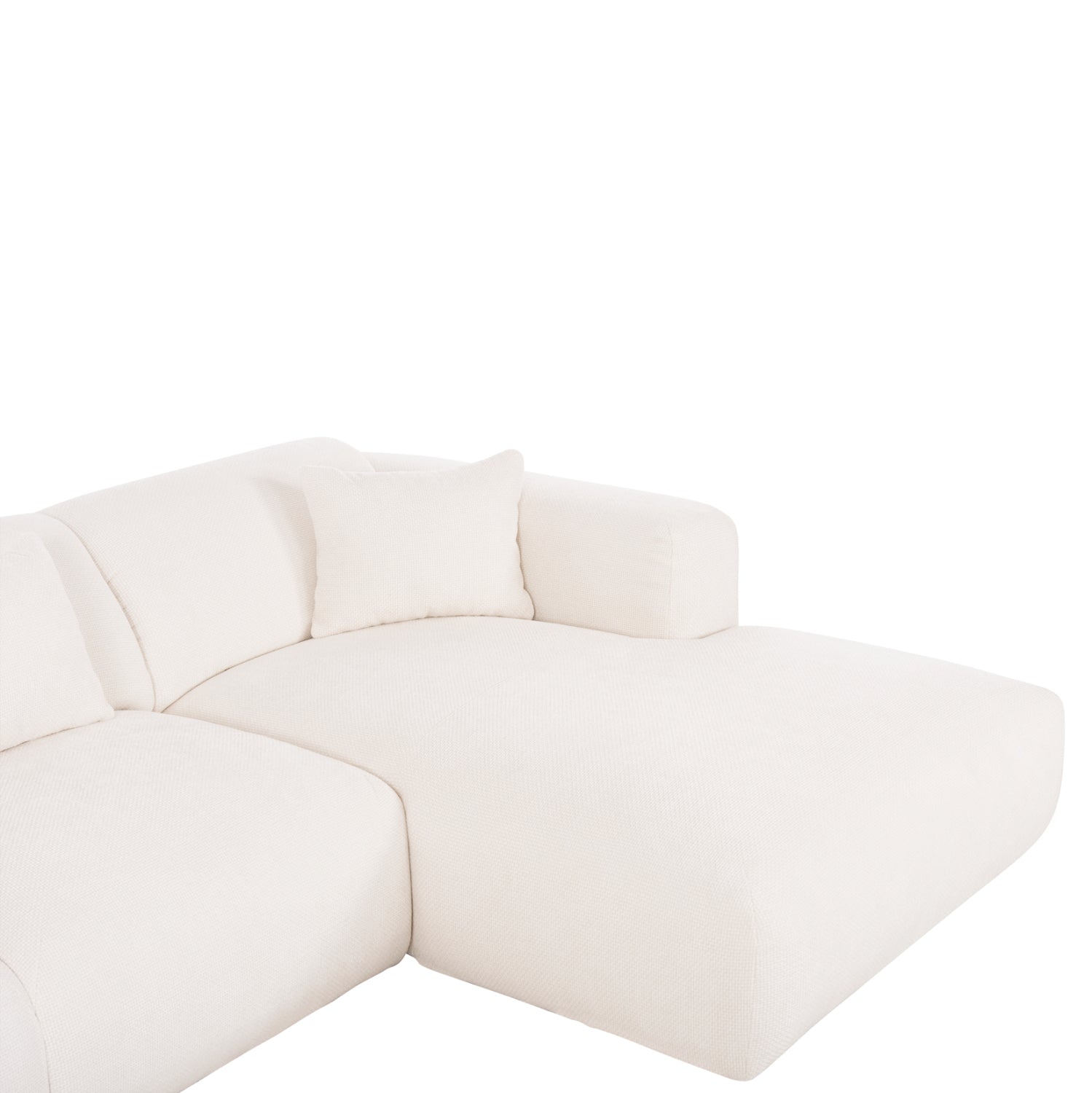 Ъглов диван брик десен ъгълцвят екрю