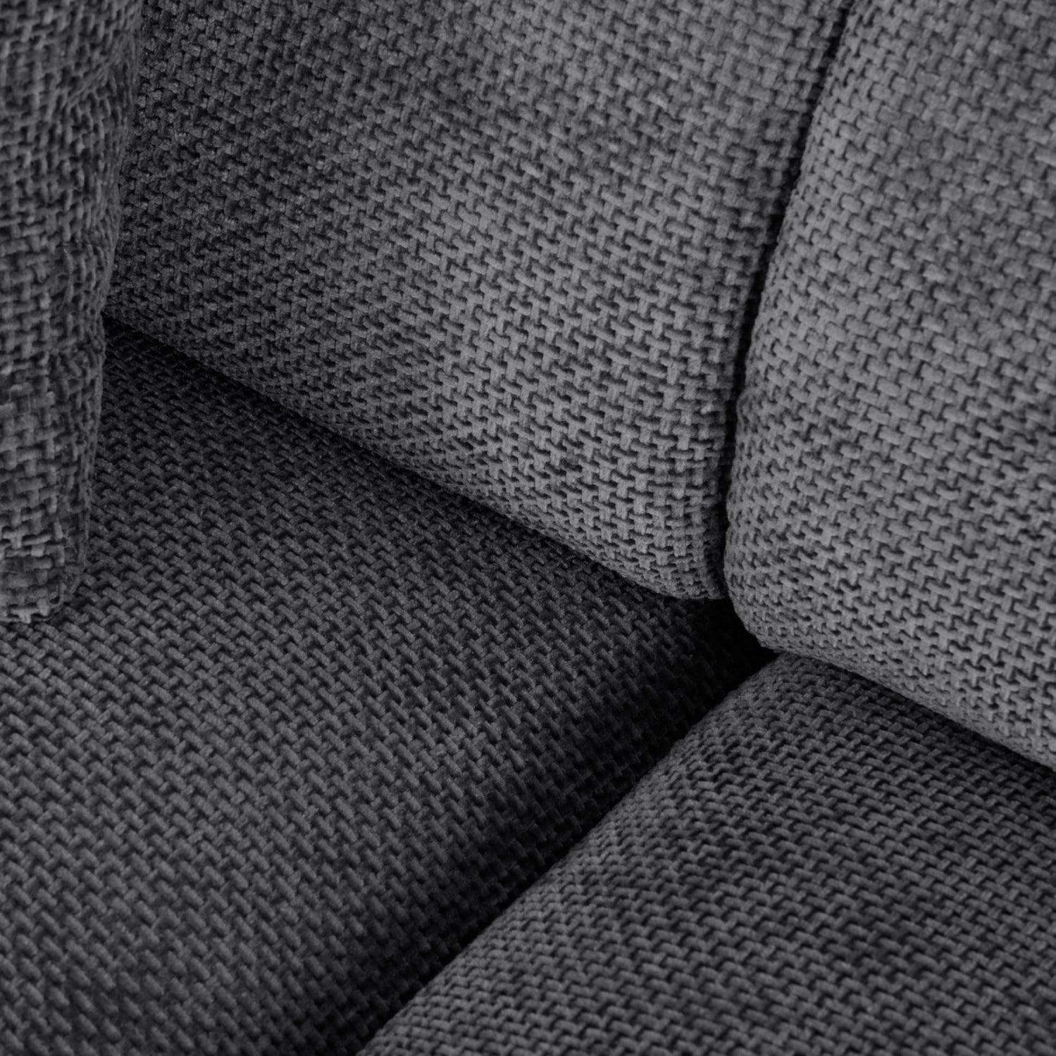 Ъглов диван BRICKEN десен ъгъл цвят антрацит 110-282x98-160x72