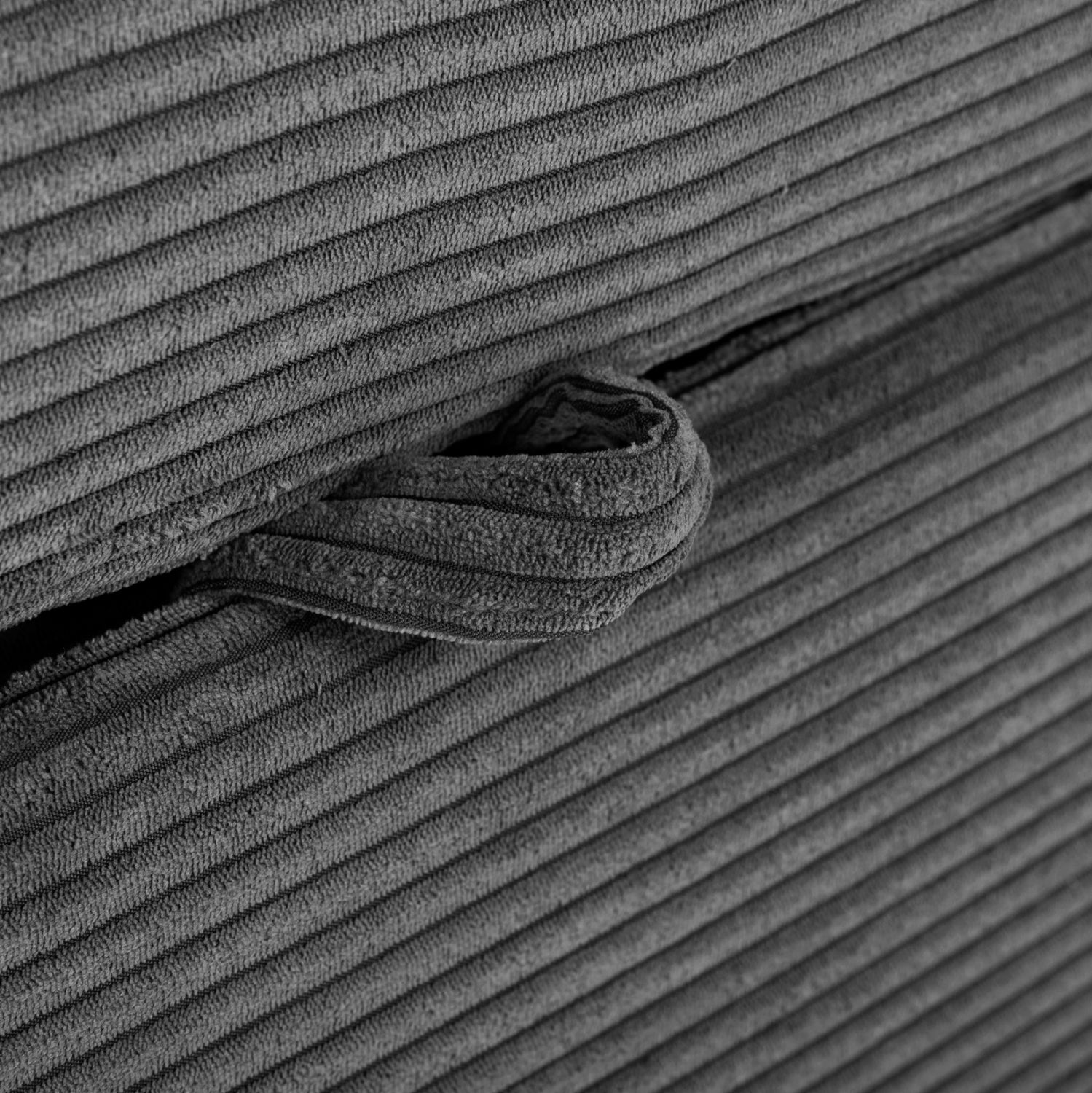 Ъглов диван Aлдо десен ъгъл сив цвят 256x159x87