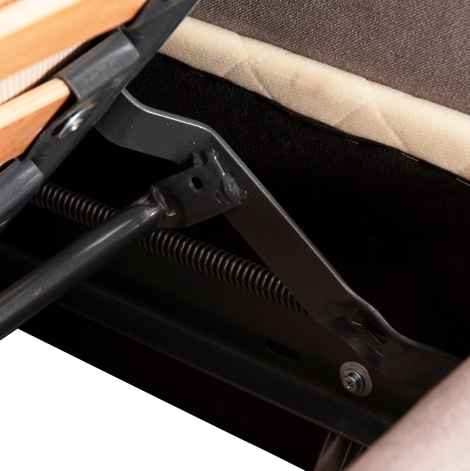 Диван легло ilsa бежов дамас сгънат с матрак 160x88x68h