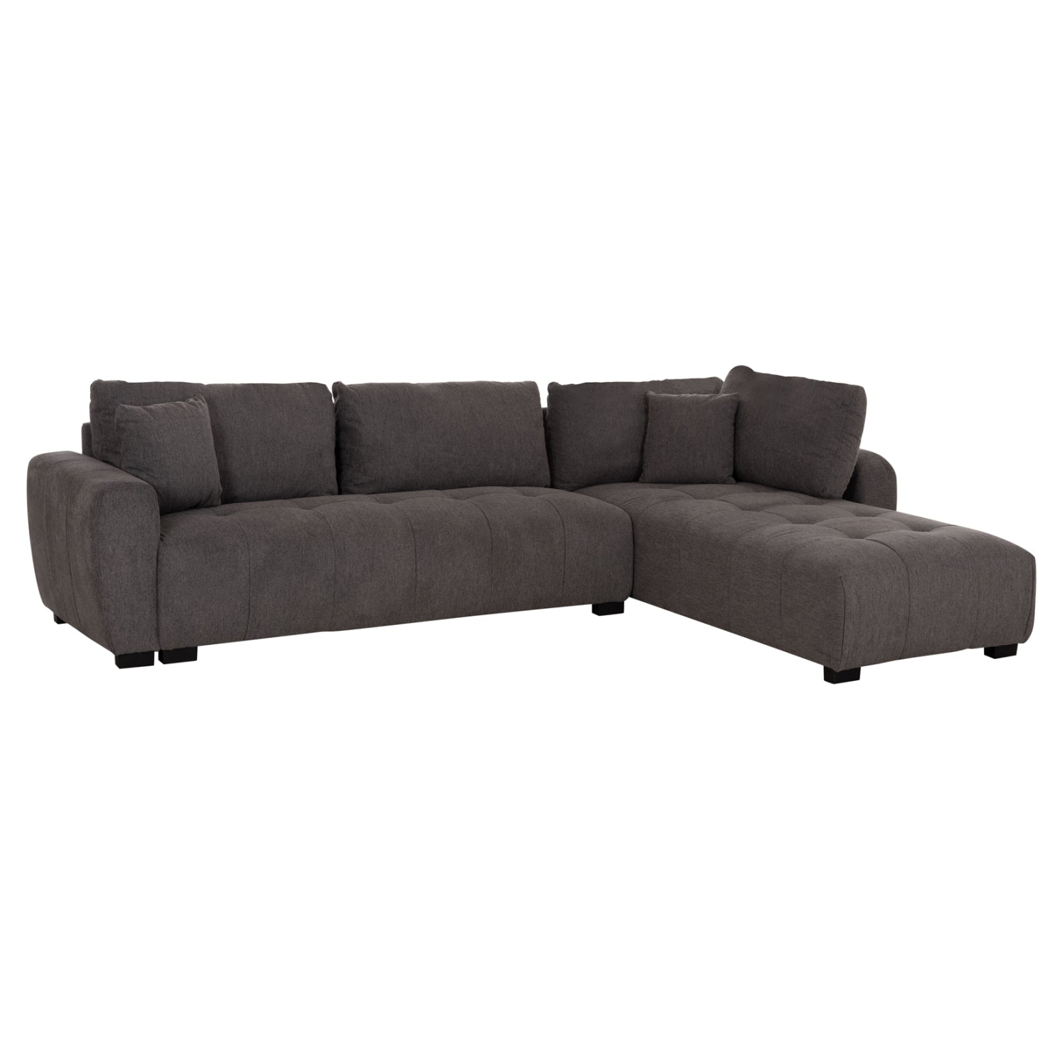 Ъглов диван, объртаем, medel, сив, pe платена, 290x208x80см