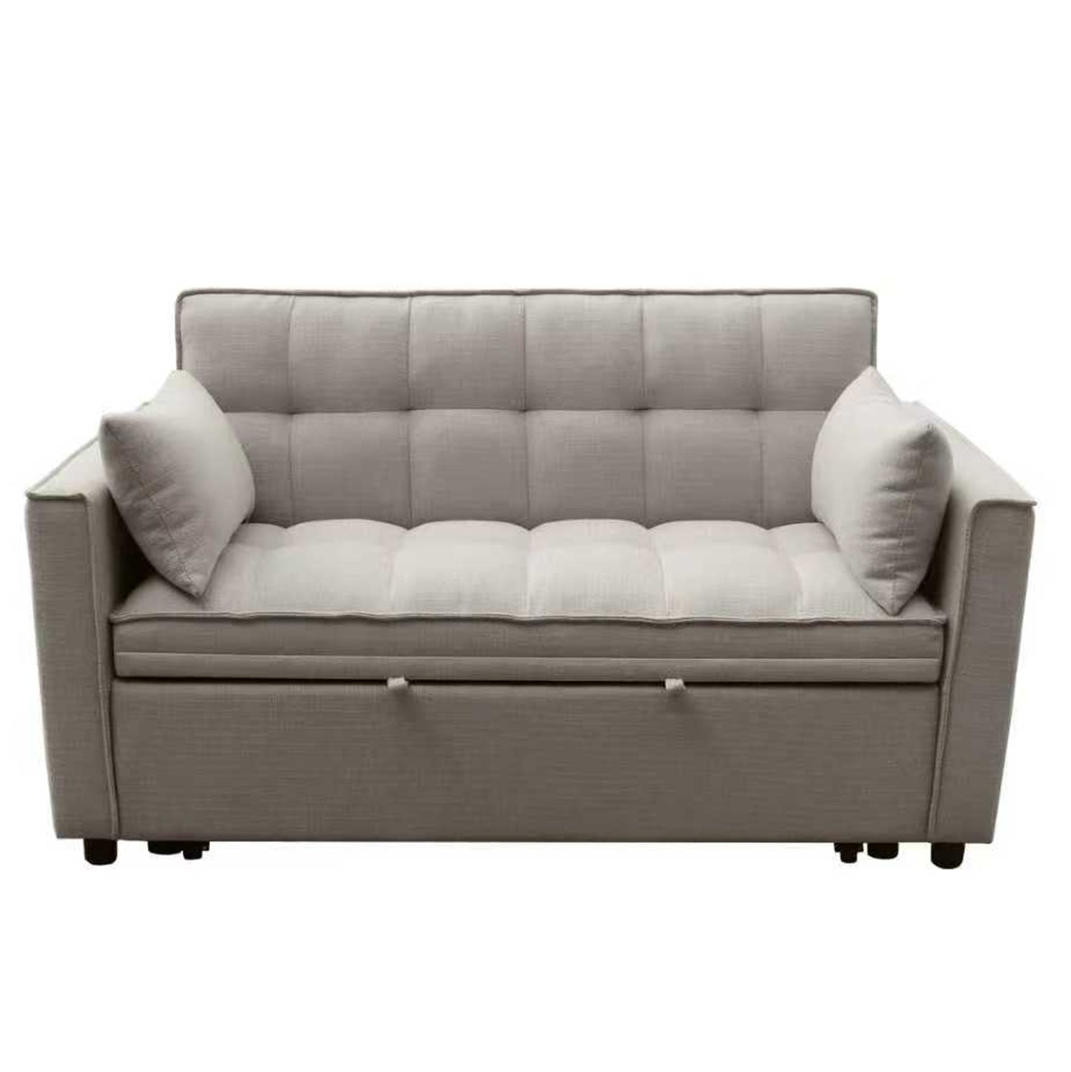 Двумесен разтегаем диван Borg бежов плат 142x94x78см