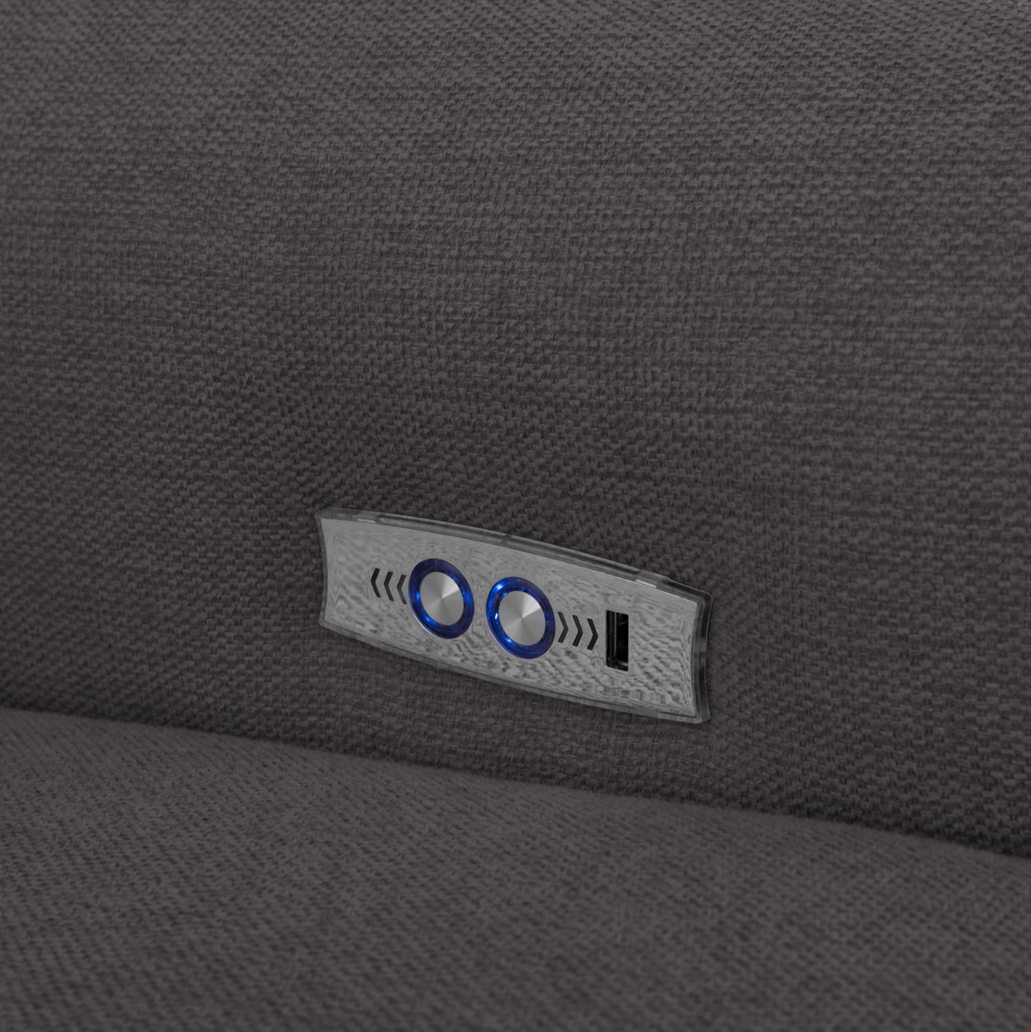 Ъглов диван с регулиращ се облег, oracle сив, платов, 293x293x98см.