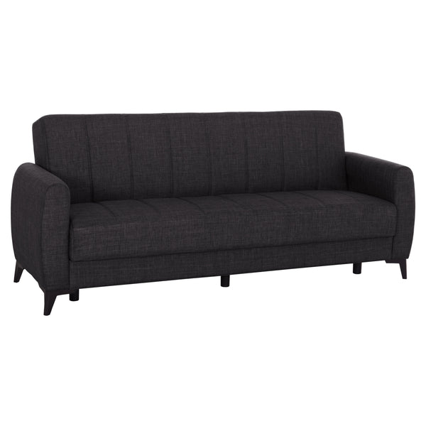 Разтегателен диван с място за съхранение дама NIKKO сив 209x76x83см.