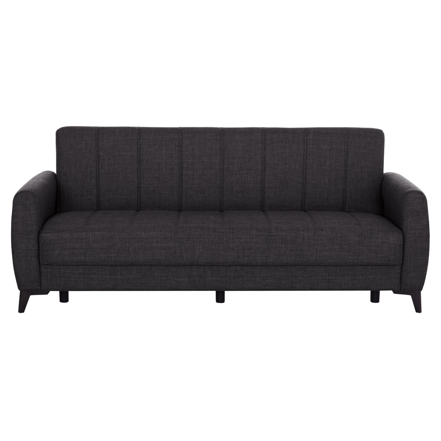 Разтегателен диван с място за съхранение дама NIKKO сив 209x76x83см.