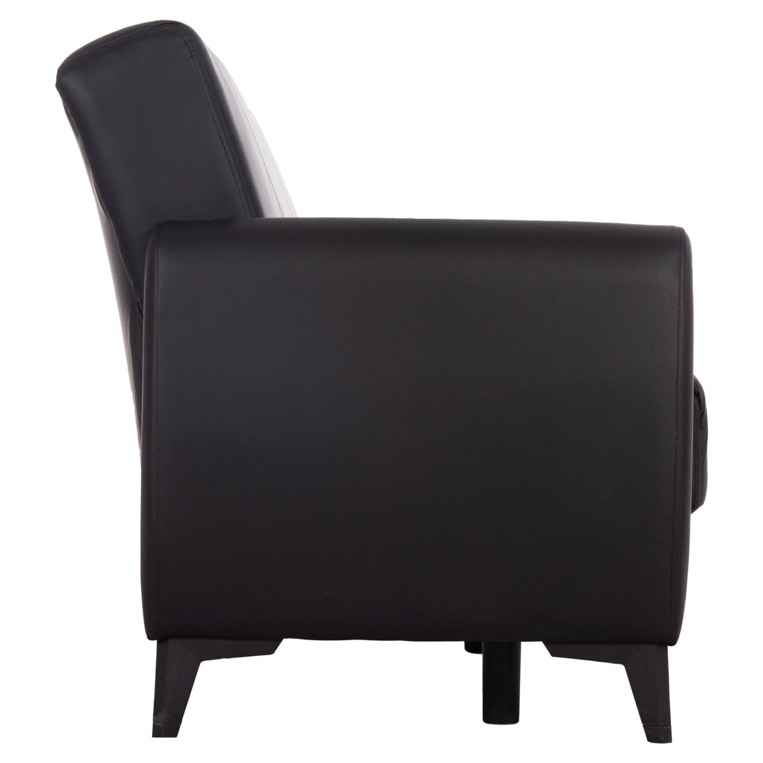 Разтегателен диван с място за съхранение nikko черен pu 207x80x82кв.