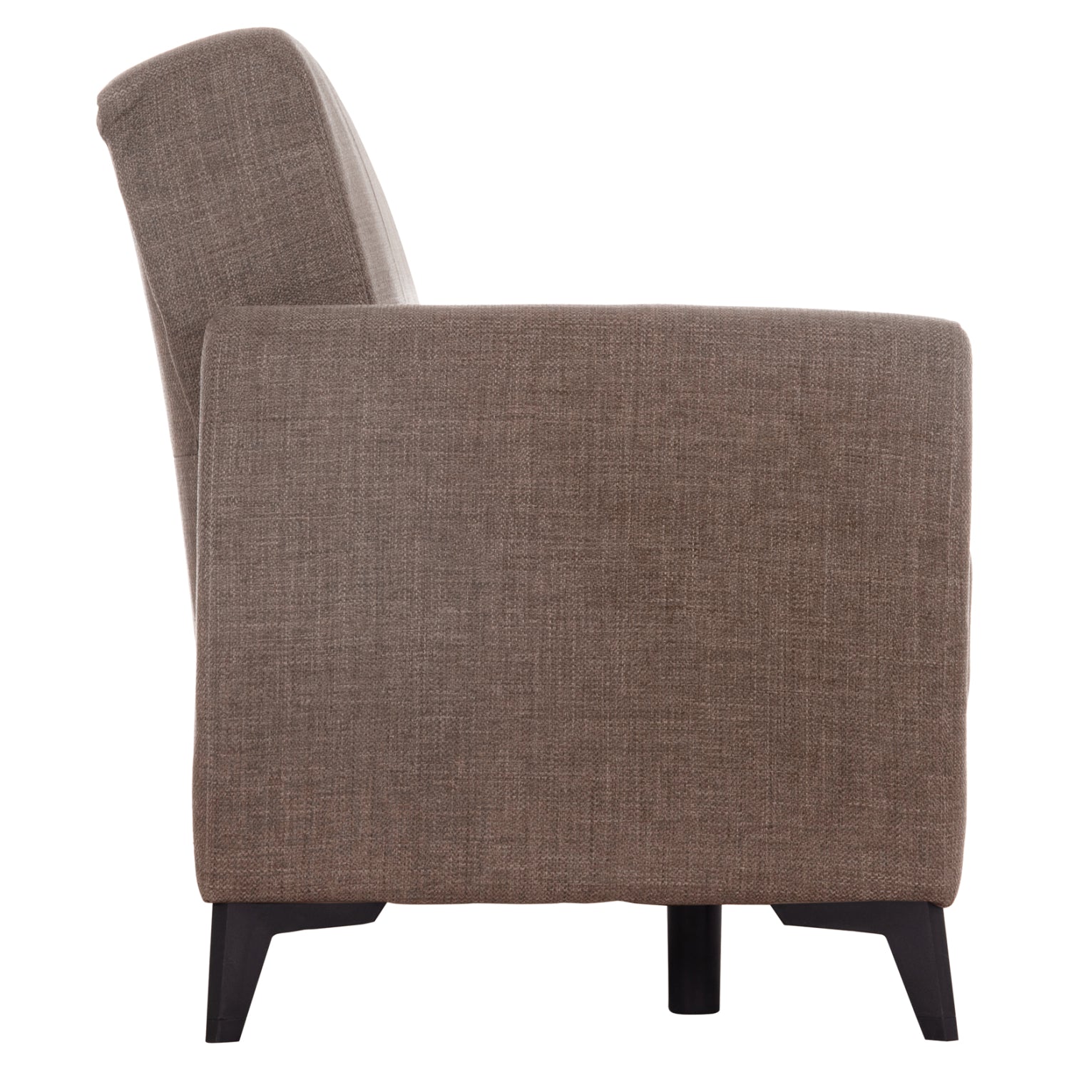 Разтегателен диван с място за съхранение никко кафяв плат 144x75x84см.