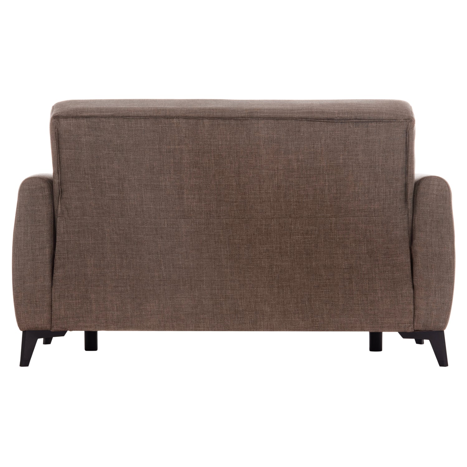 Разтегателен диван с място за съхранение никко кафяв плат 144x75x84см.