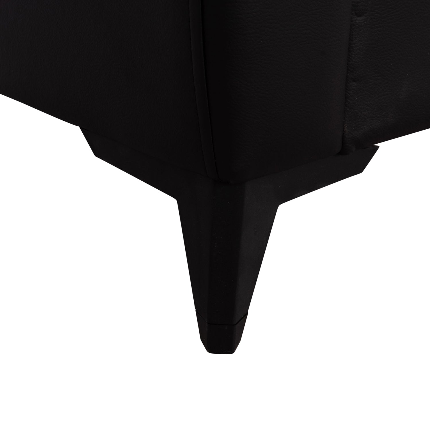 Разтегателен диван с място за съхранение nikko черен pu 144x75x84см.