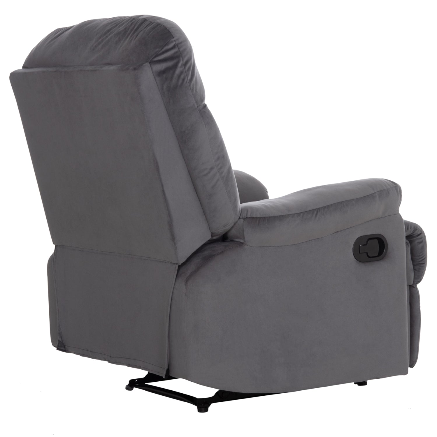 Фотьойл Relax  сиво кадифе 85x90x95см.