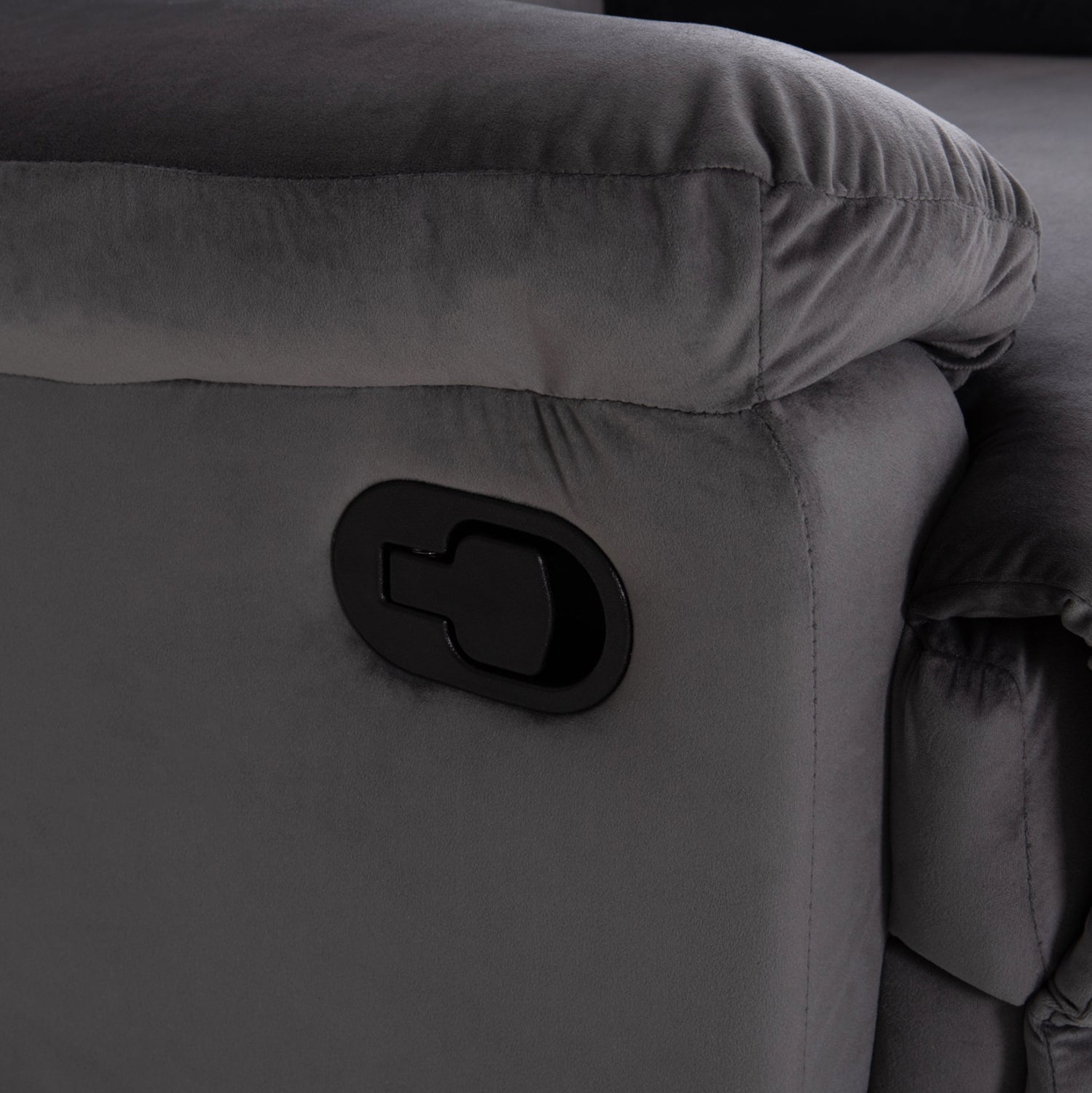 Фотьойл Relax  сиво кадифе 85x90x95см.