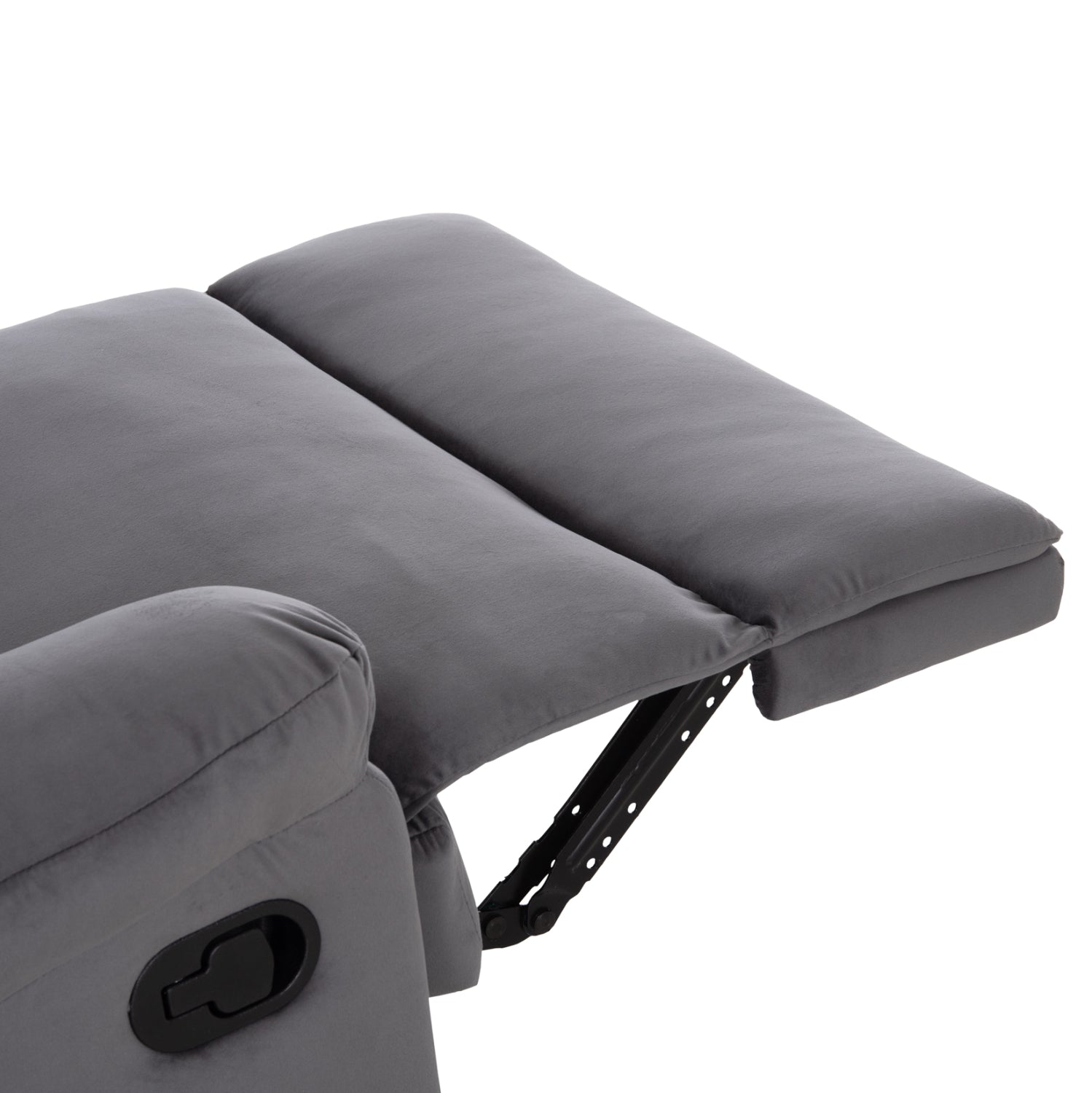 Фотьойл Relax  сиво кадифе 85x90x95см.