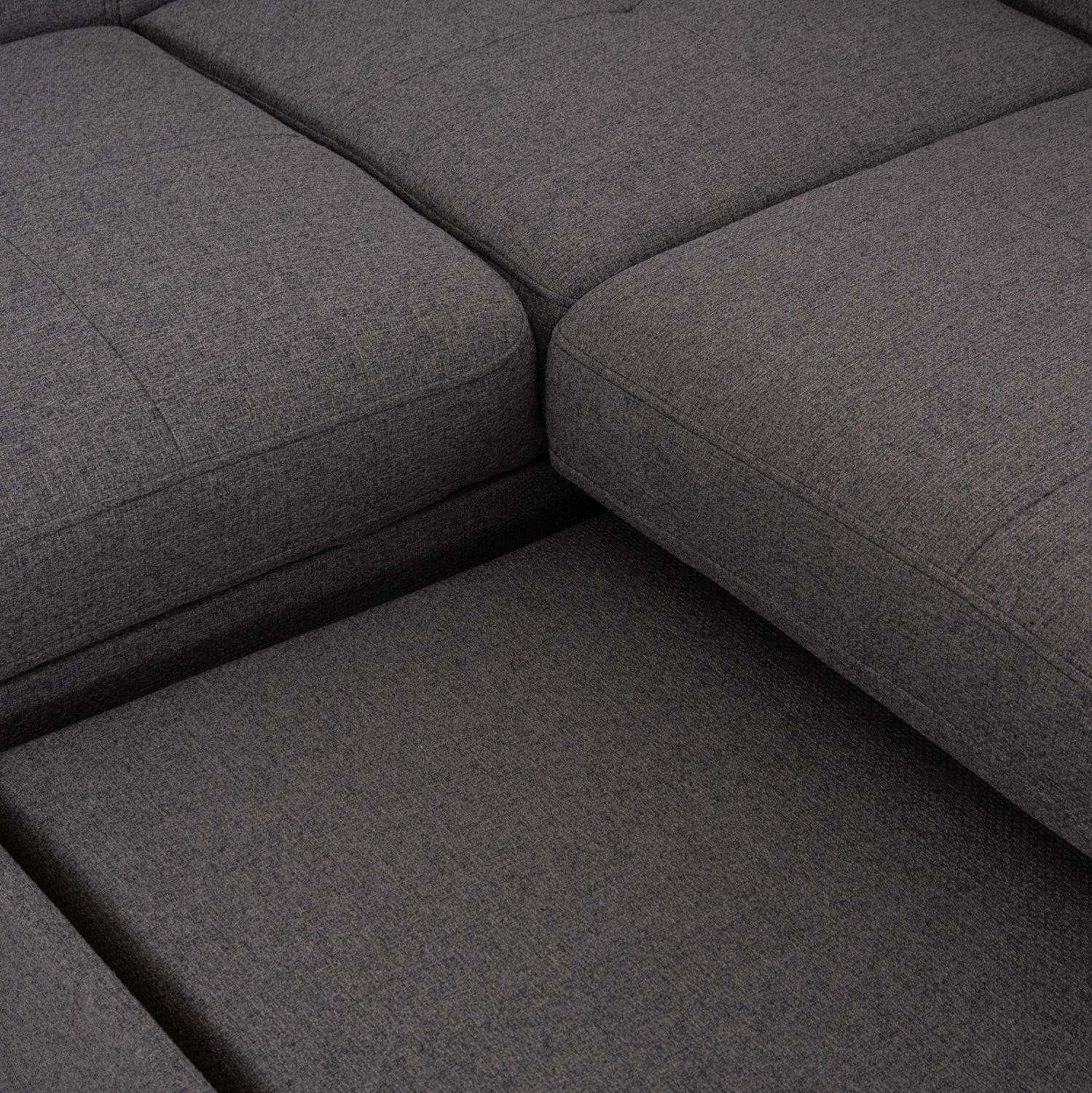 Ъглов разтегател с място за съхранение енкор сив дамас 285х205х90см.