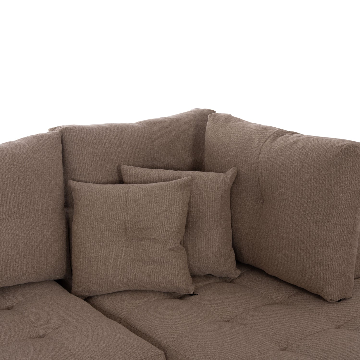 Ъглов разтегателен диван  с място за съхранение Trendston бежов плат 298x177x95cm