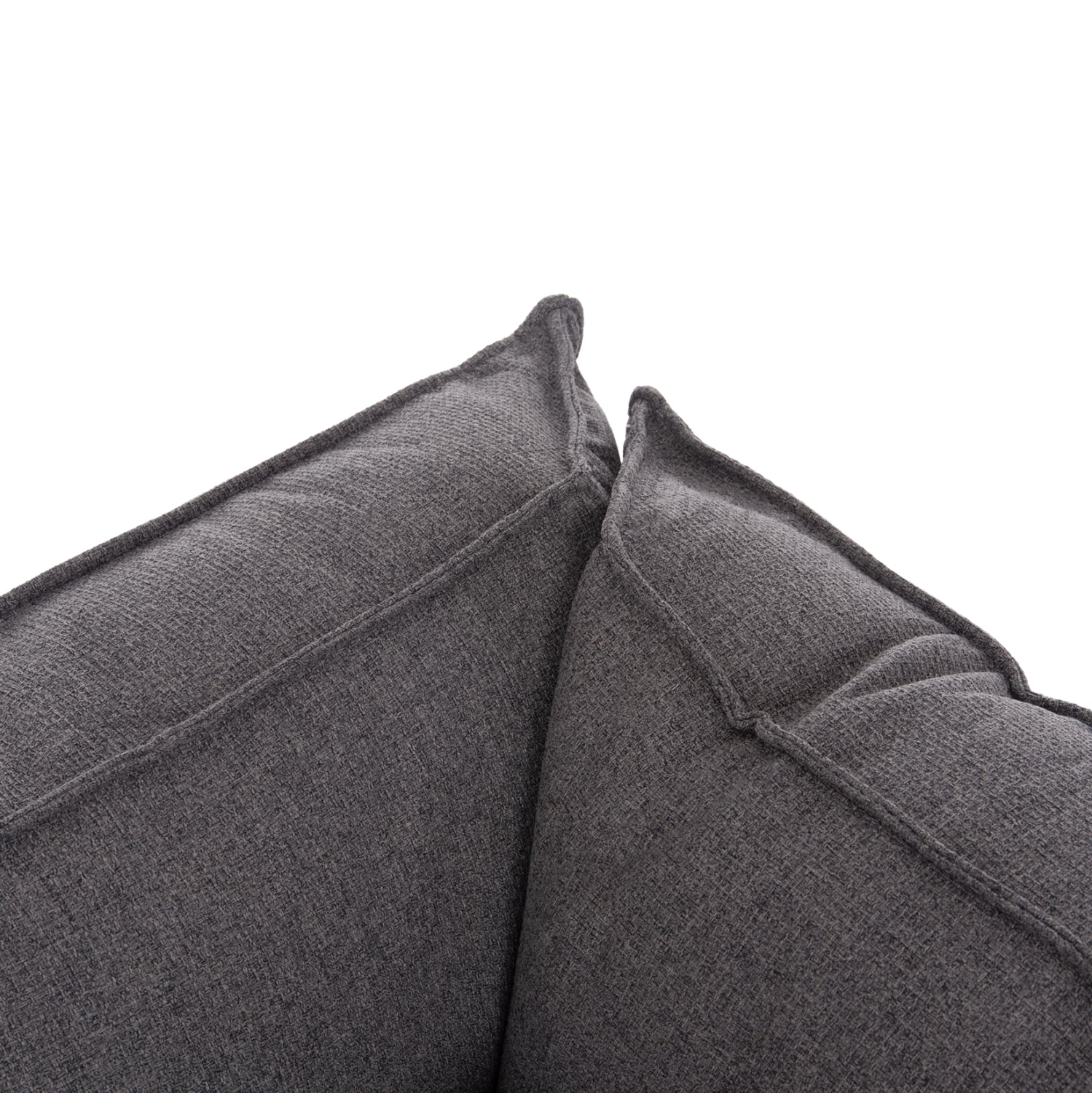 Ъглов разтегател с място за съхранение дама сафира сив 270x195x100см.