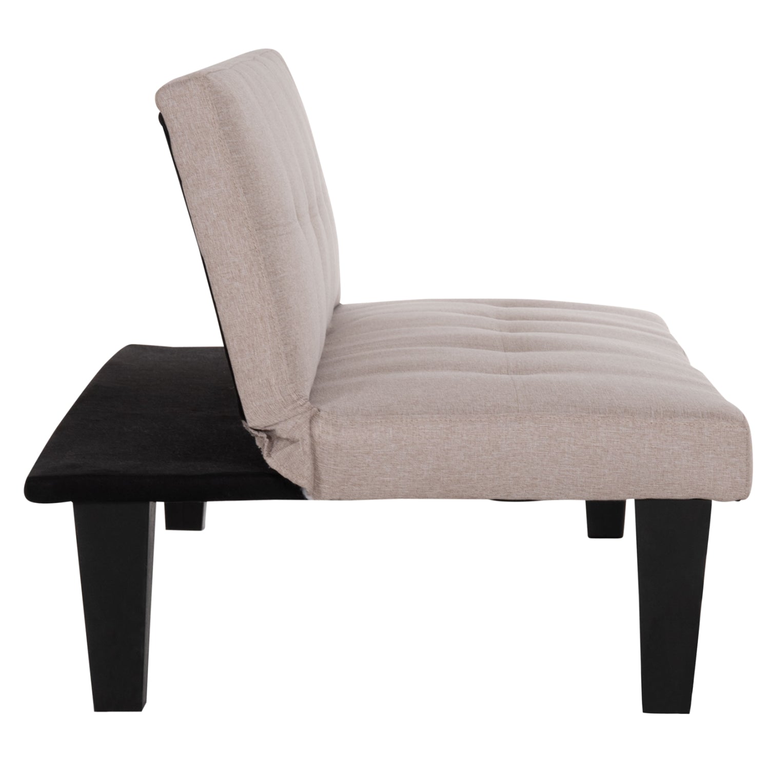 Триместен разтегаем диван Koro бежов изкуствена кожа 165x75x64см