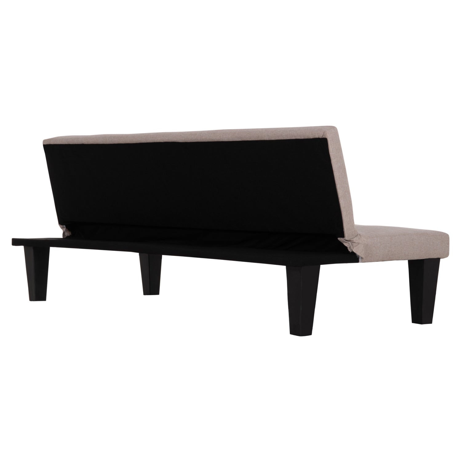 Триместен разтегаем диван Koro бежов изкуствена кожа 165x75x64см