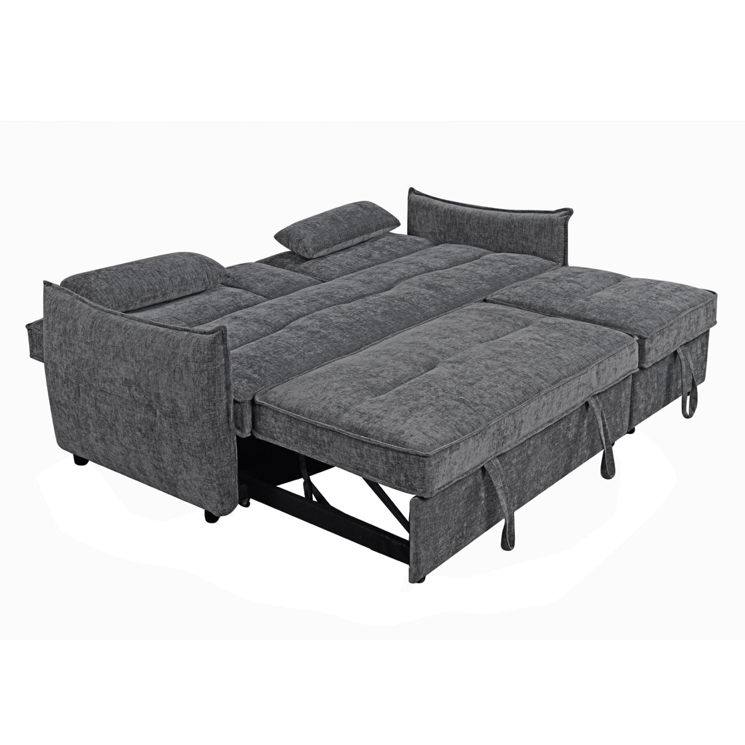Двуместен разтегаем диван Велар, сив  плат, 208x86x85см.
