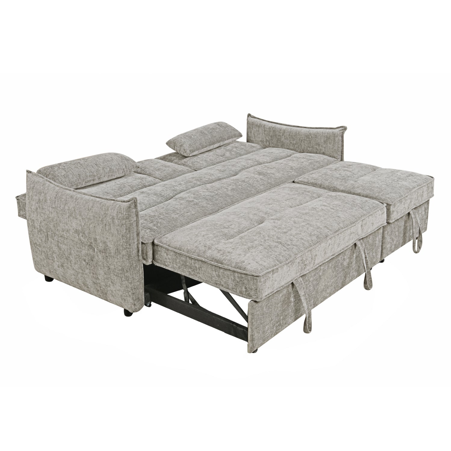 Двуместен разтегаем диван Велар, бежов плат, 208x86x85см.