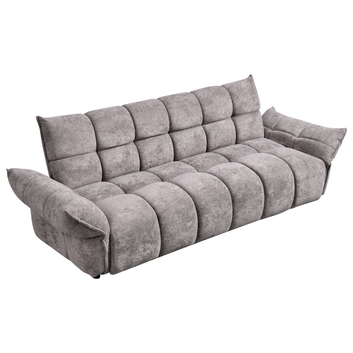 Разтегащ диван melu сив платеж -- седалка с джобни пружини 240-250x90x85всм.