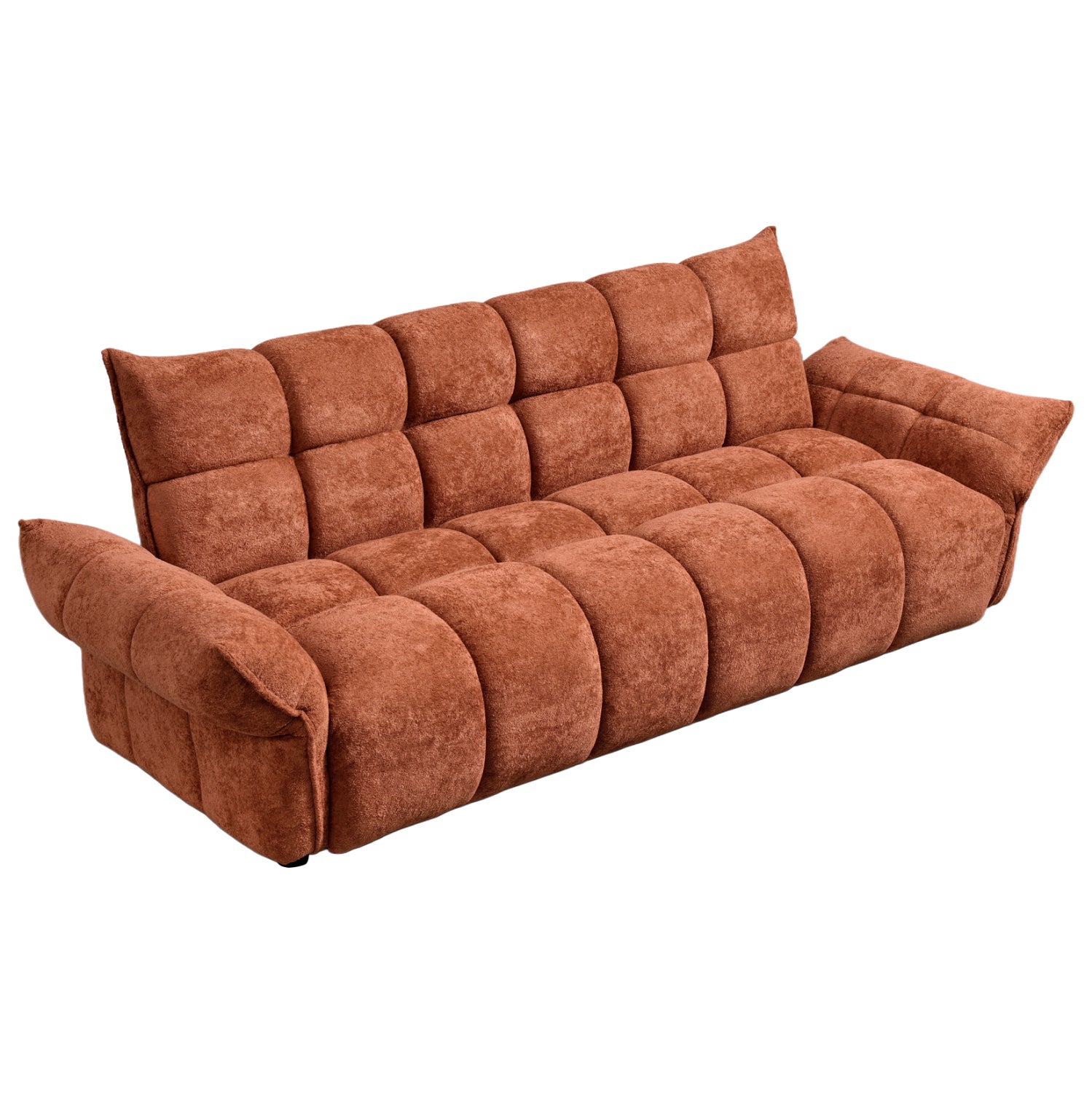Разтегащ диван melu теракота плата -- седалка с джобни пружини 240-250x90x85всм.