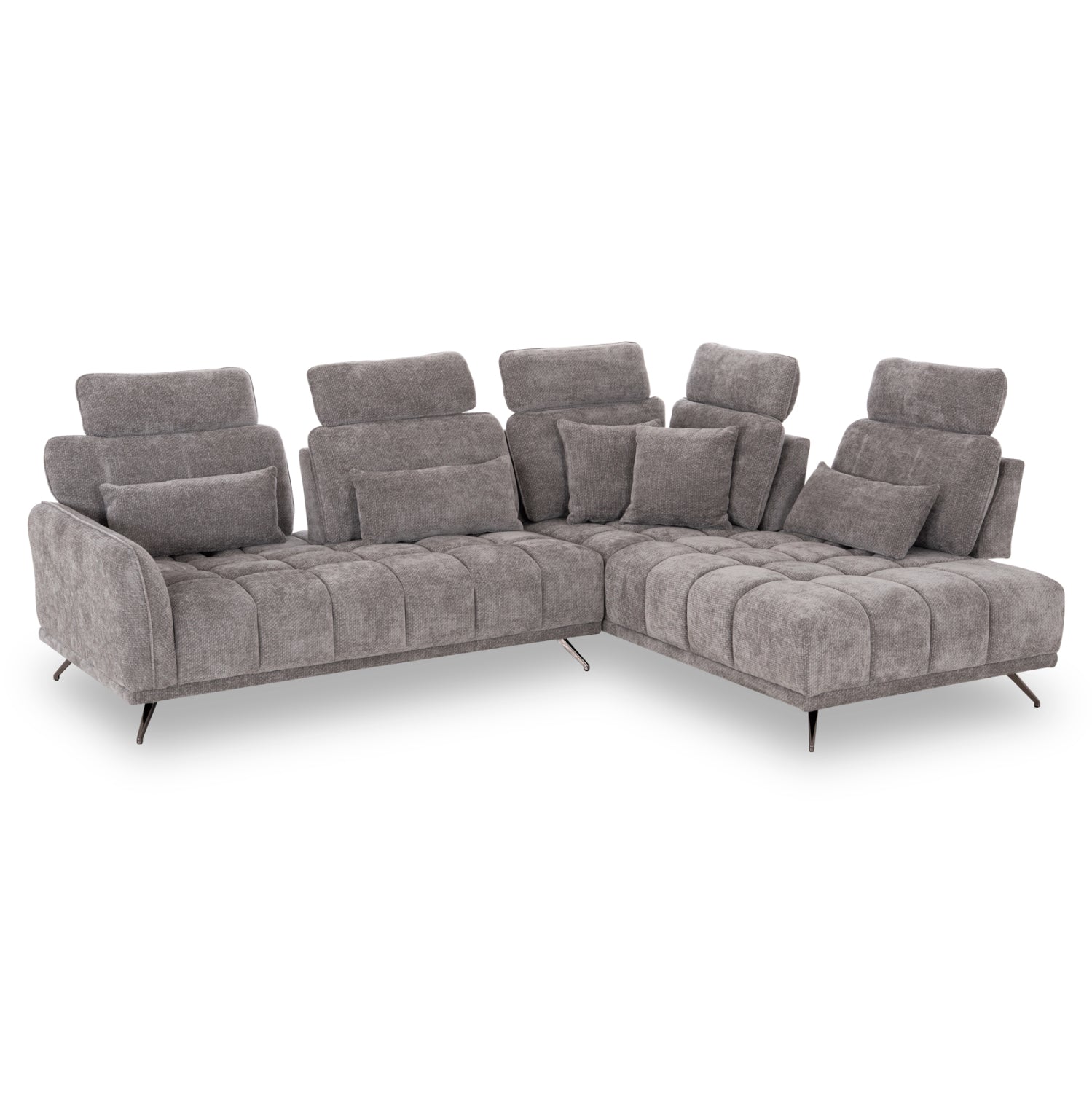 Десен ъглов 5-местен диван myron сив платеж 290x110-225x110в