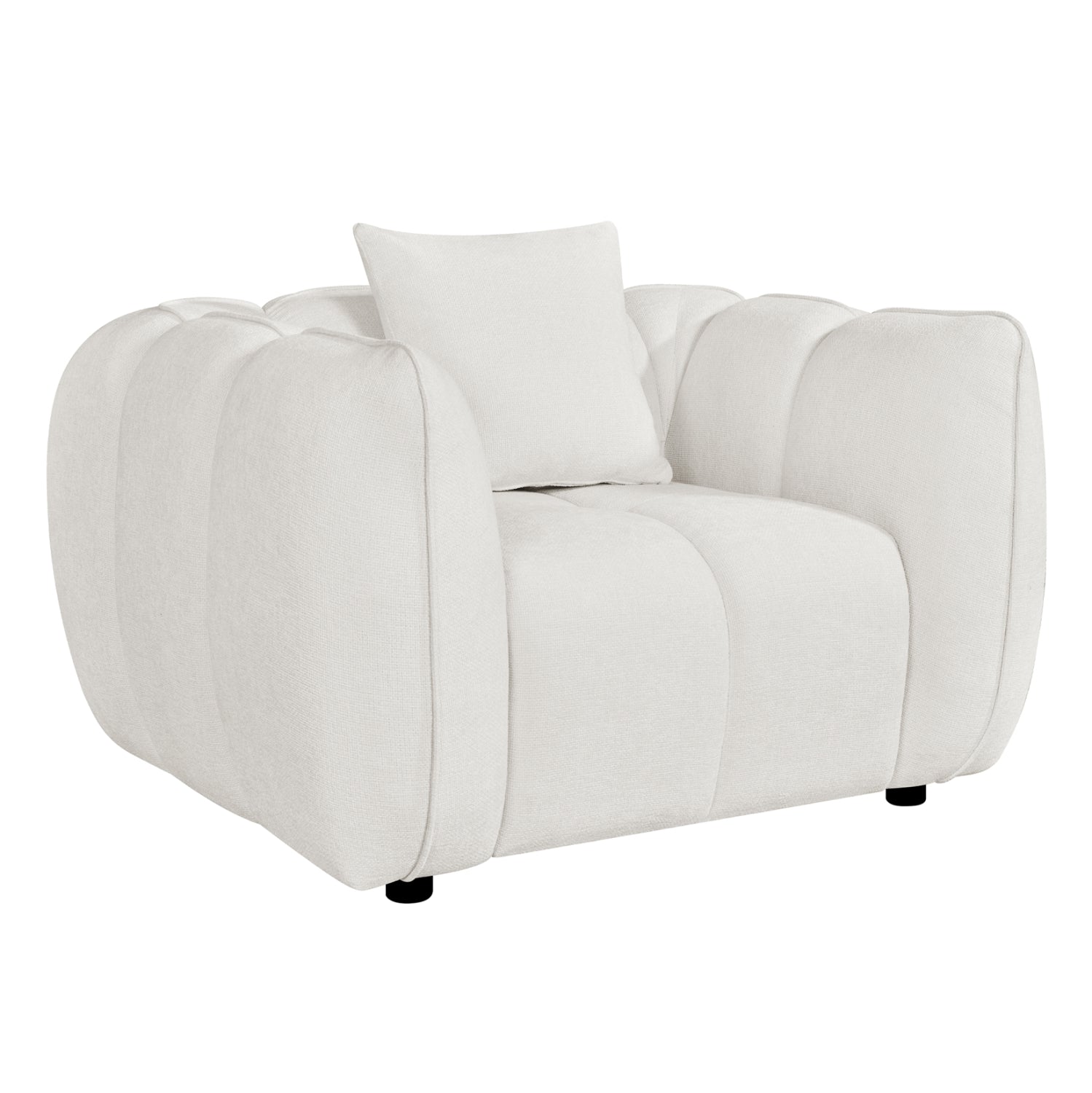 Кресло lykke екрю плат 119x89x70hcm