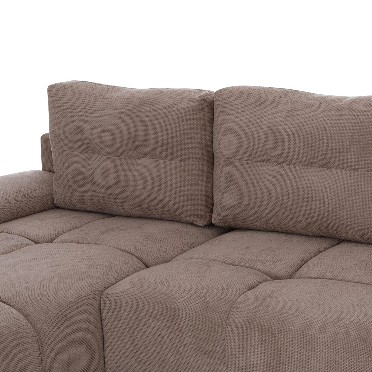 Разтегателен диван ляв ъгъл Comfyra бежов плат 268x180x83см