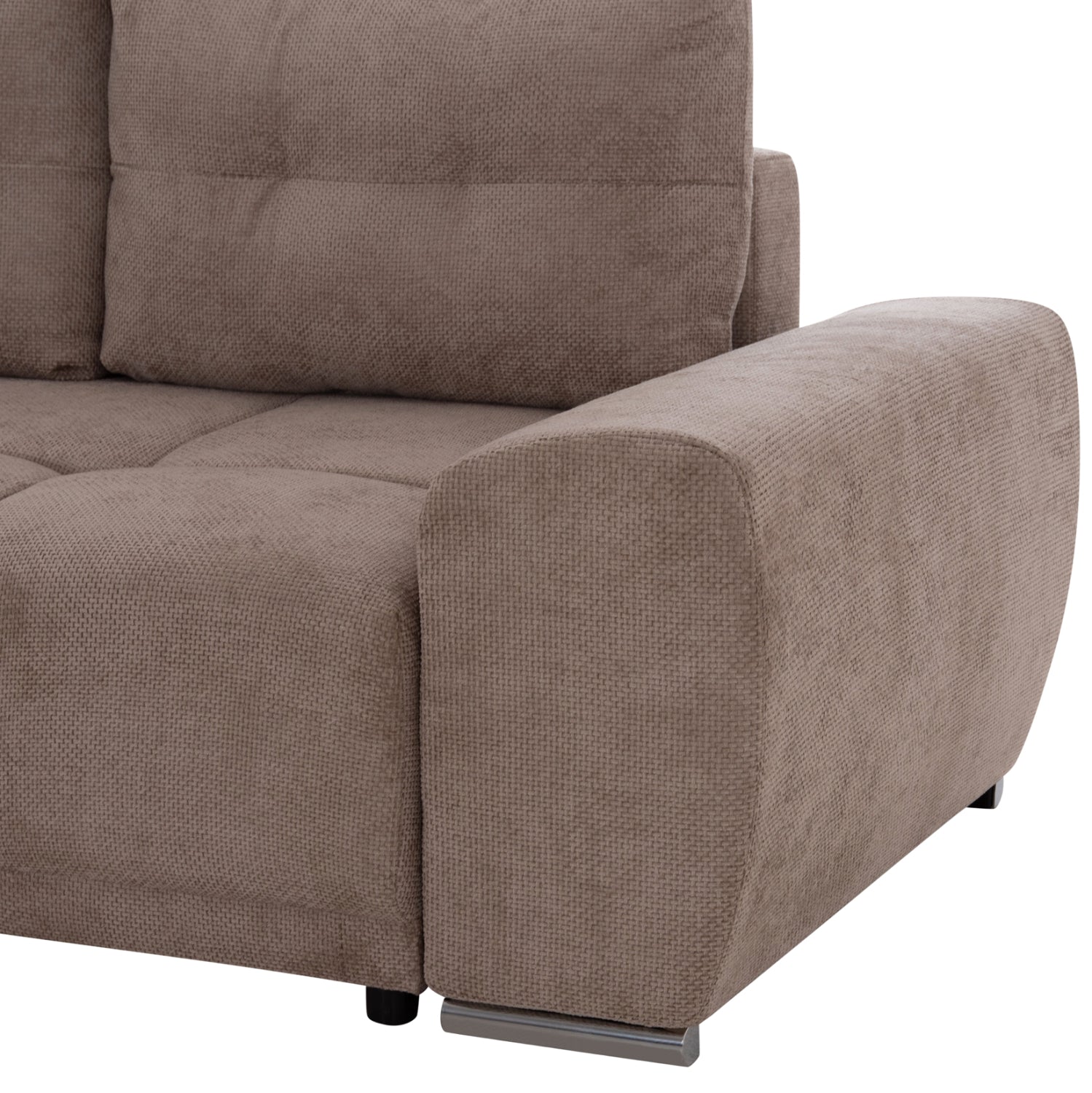 Разтегателен диван ляв ъгъл Comfyra бежов плат 268x180x83см