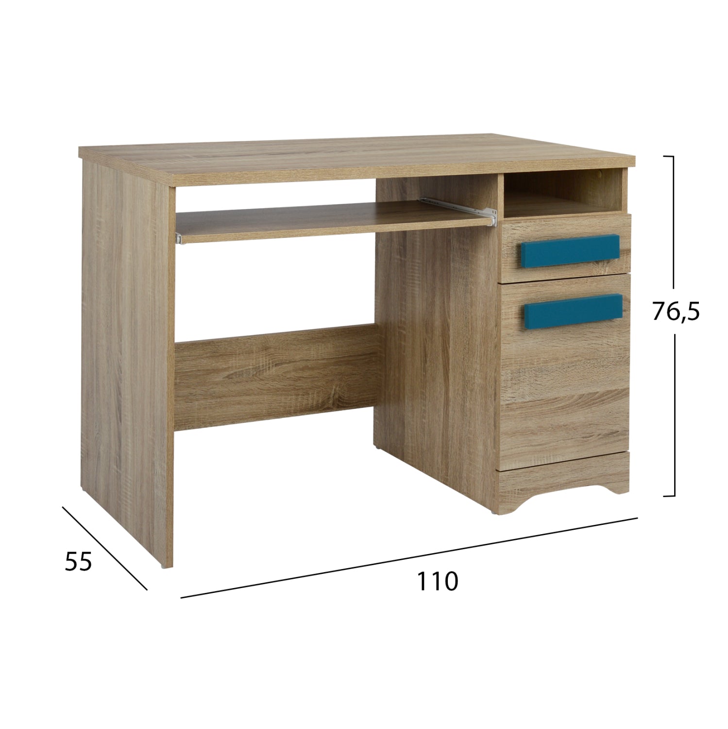 Бюро PLAYROOM сонама-синьо 110x55x76.5см