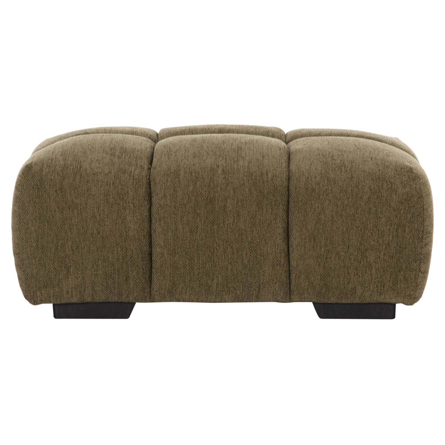 Табуретка за крака Coven, зелен плат, 100x65x37 височинни см.