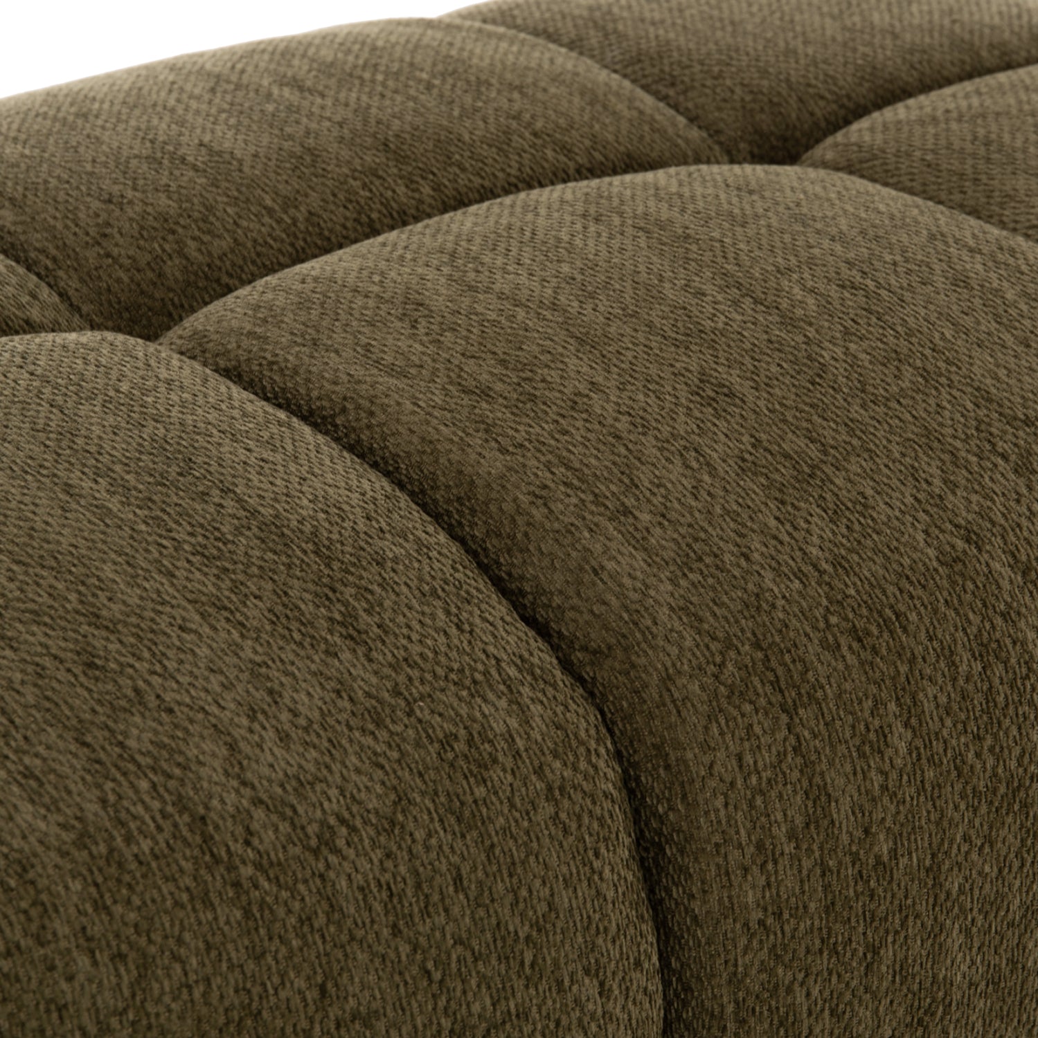 Табуретка за крака Coven, зелен плат, 100x65x37 височинни см.