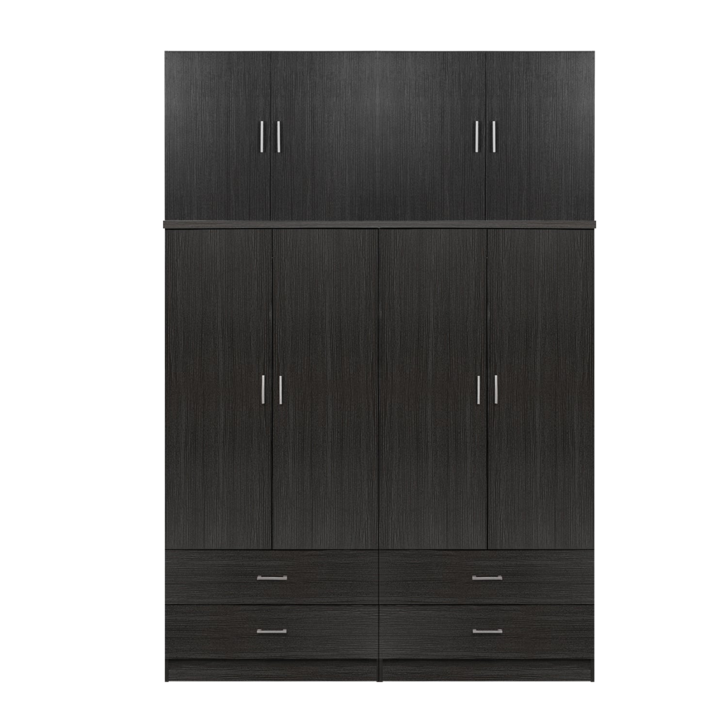 Гардероб 4-крилен цвят зебрано 160X42X241 КГ11352.01