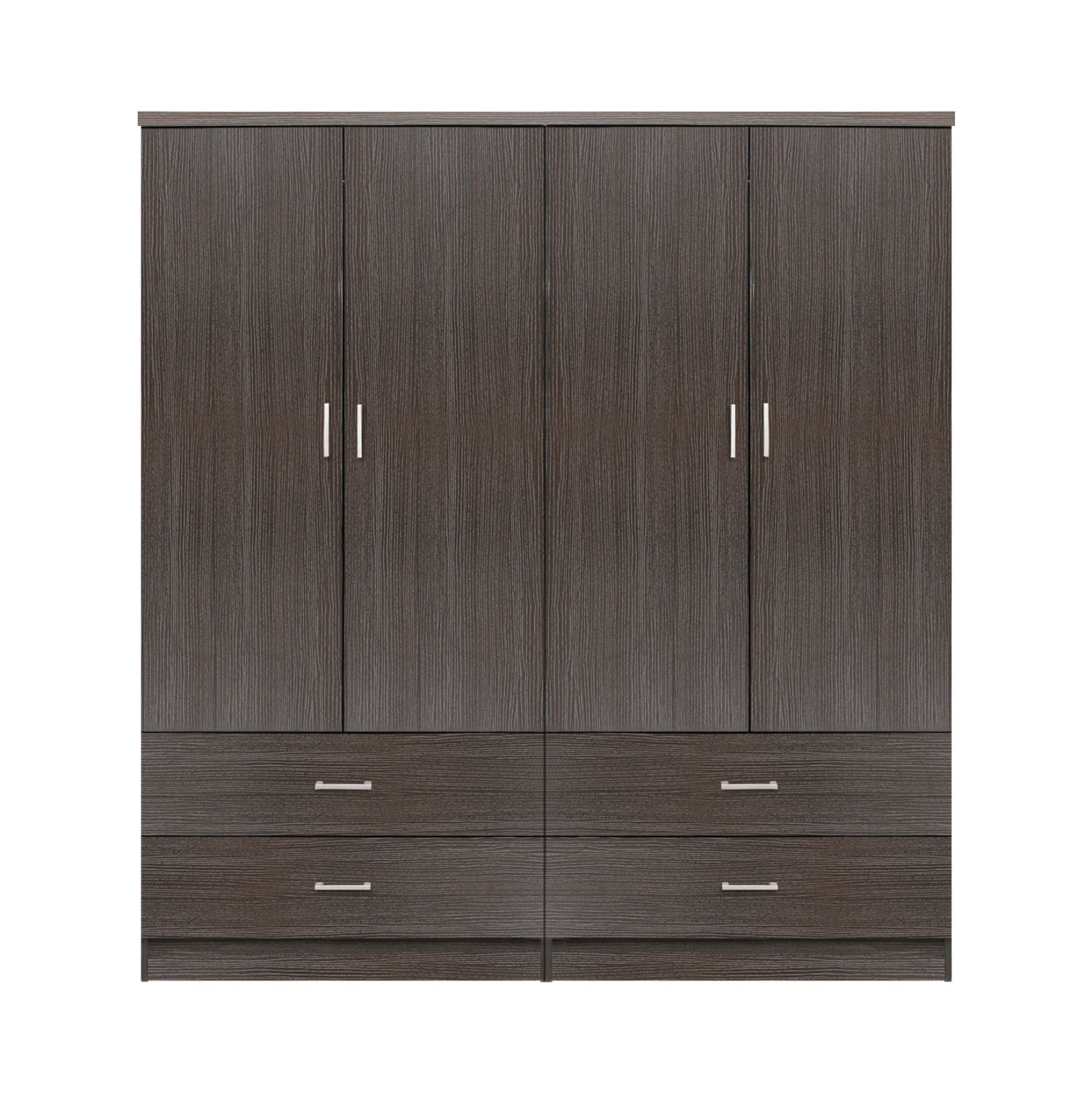 Комплект 2 бр гардероби 4-крилен цвят зебрано 160Х42Х181 КГ11349.01