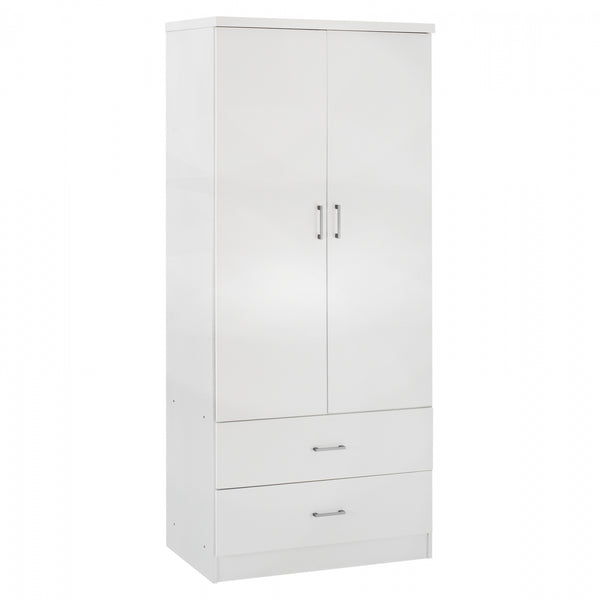 Гардероб REINA бял цвят  80x42.5x180.5см
