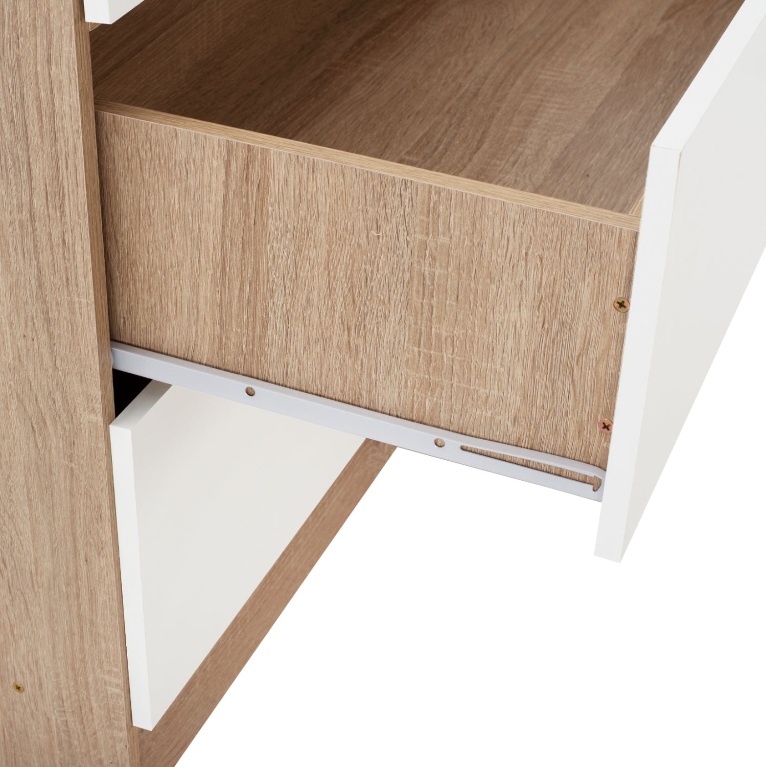 Гардероб Капри 80х42.5х180 -цвят сонома-бял