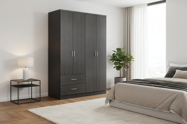 Гардероб  BLAKELY цвят зебрано  120Χ42,5Χ180,5см