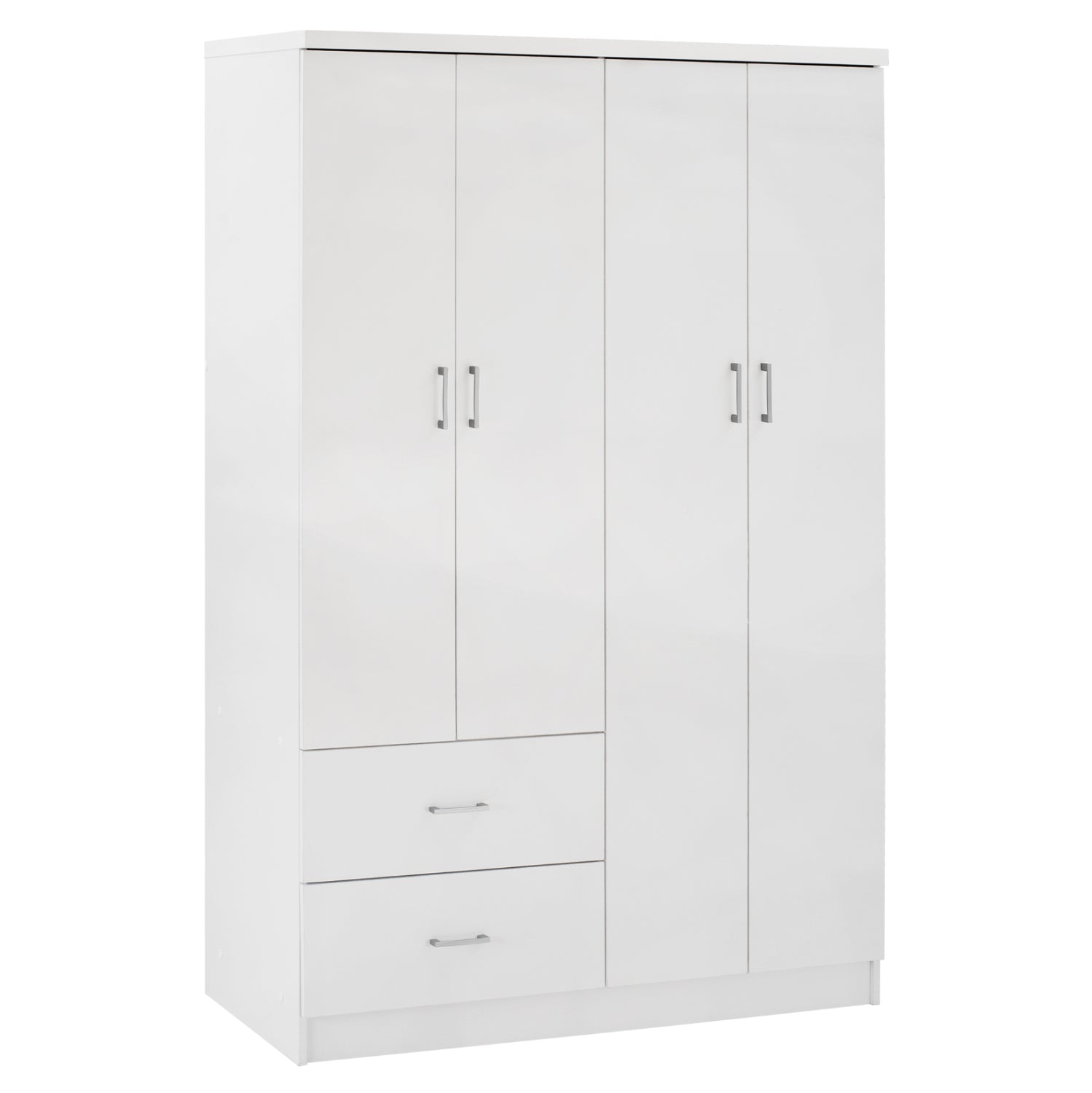 Гардероб BLAKELY бял цвят 120Χ42,5Χ180,5см