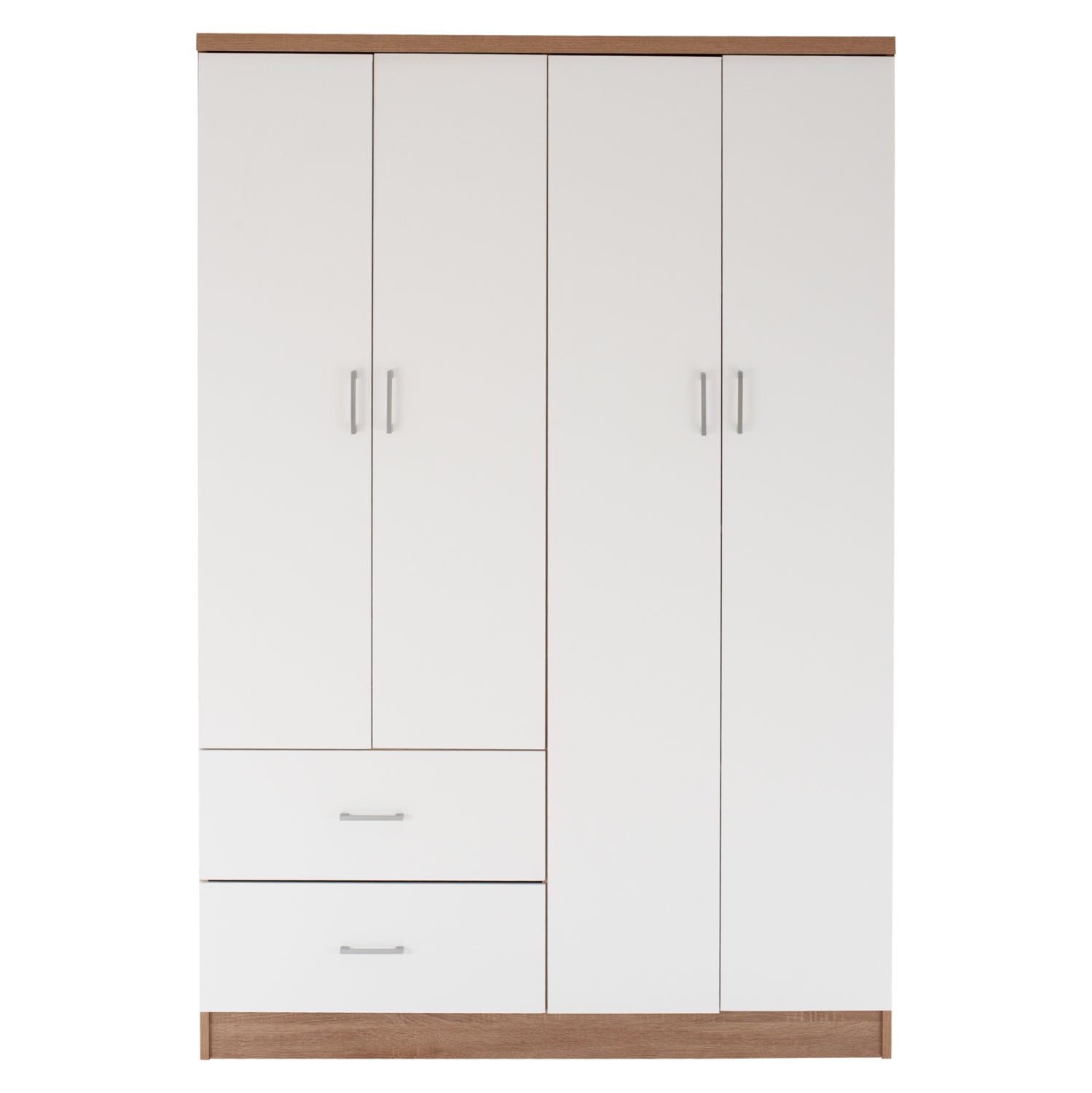 Гардероб BLAKELY  цвят сонома-бял 120Χ42,5Χ180,5см