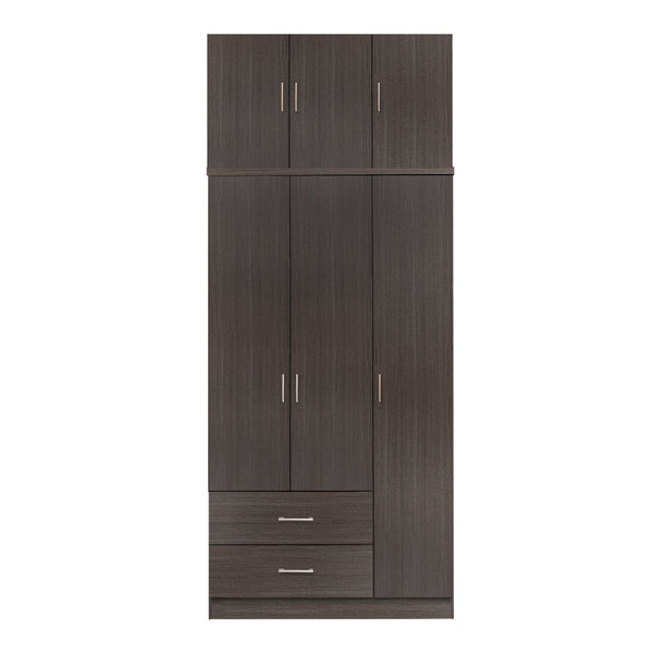 Гардероб  КГ11223.01 цвят зебрано 90X42X241см